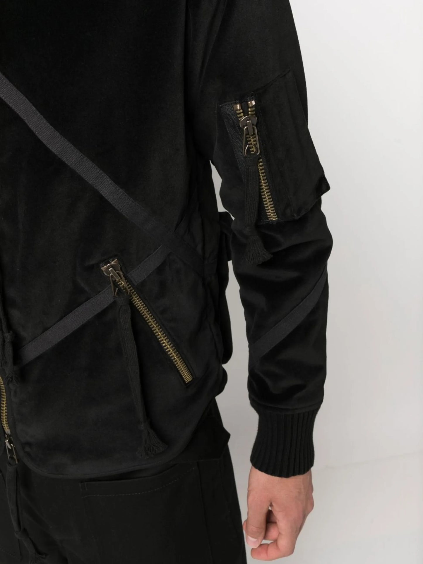 velvet patchwork jacket