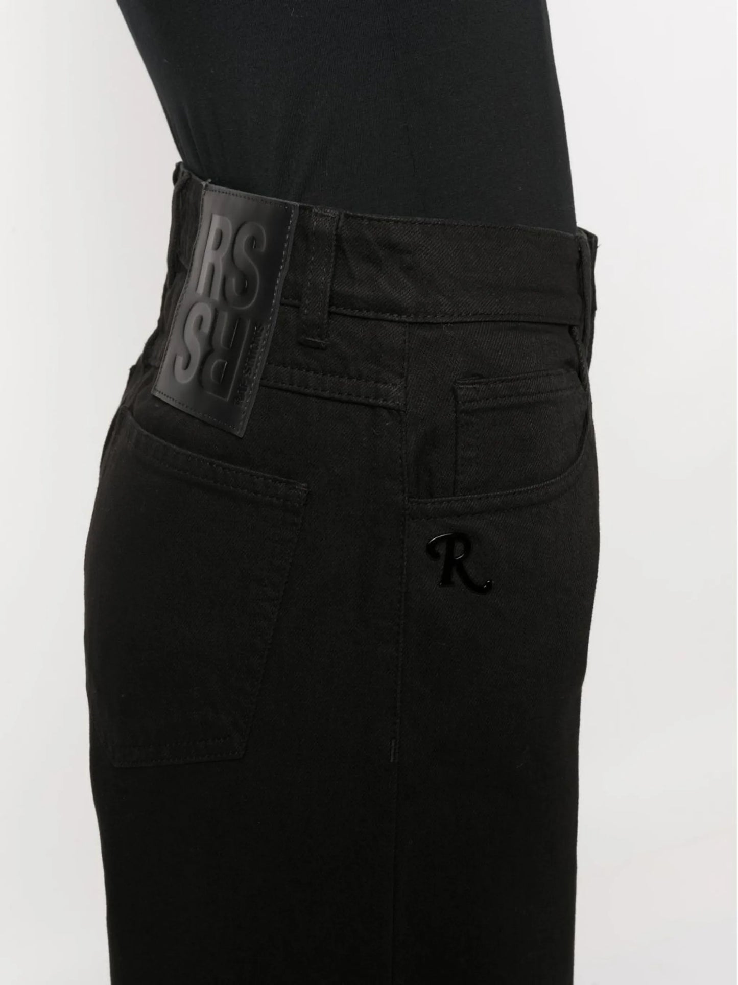 high-rise wide-leg jeans