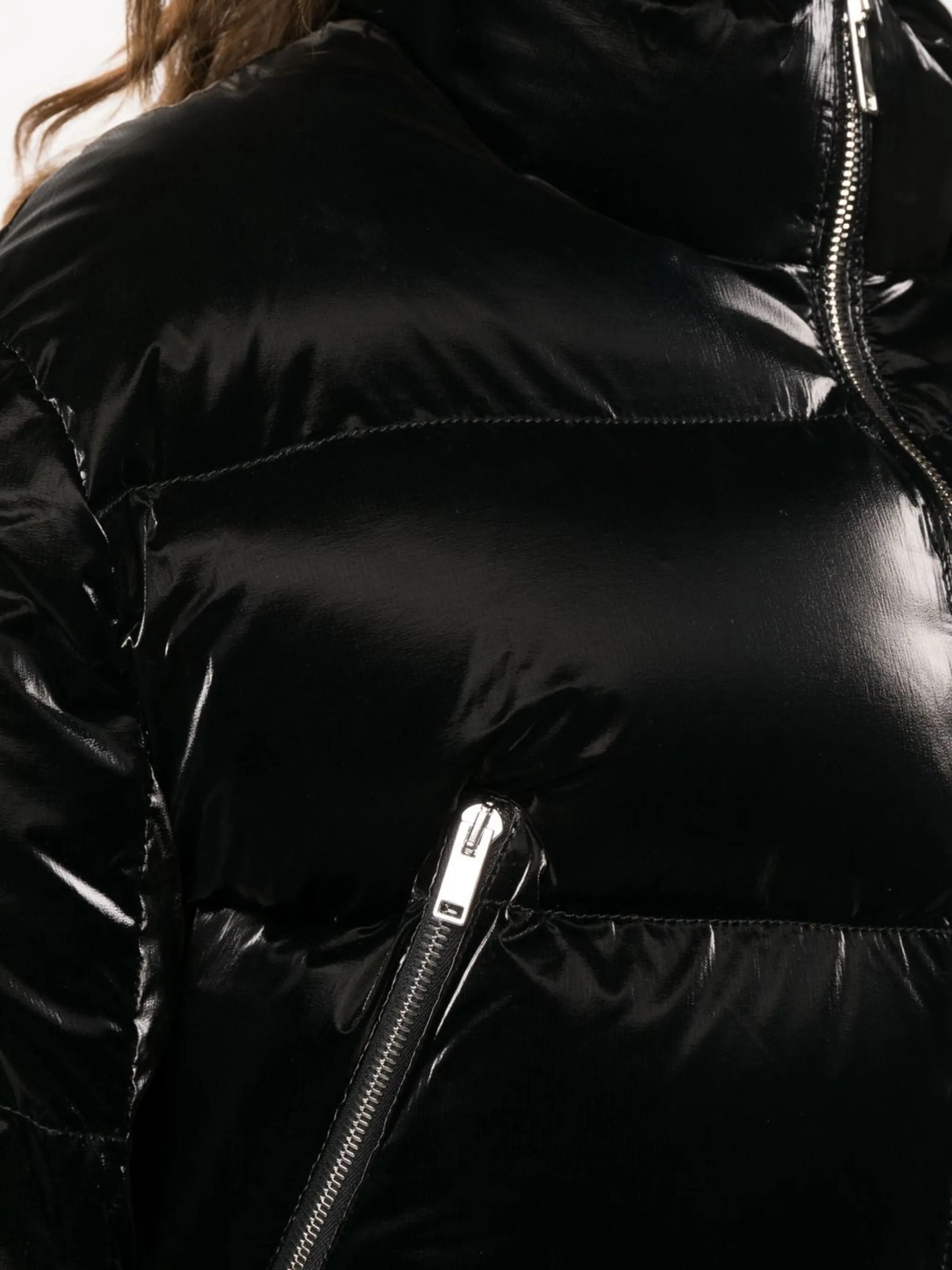 Fulman high-neck cropped puffer jacket