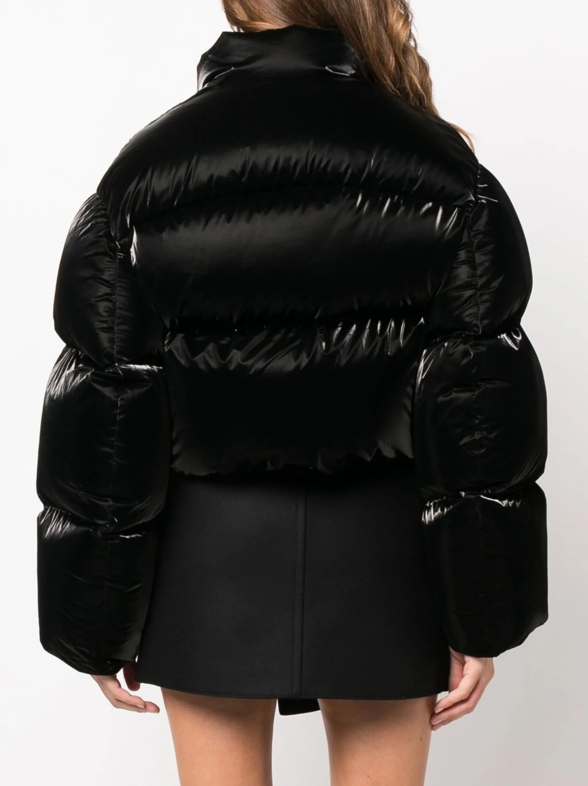 Fulman high-neck cropped puffer jacket