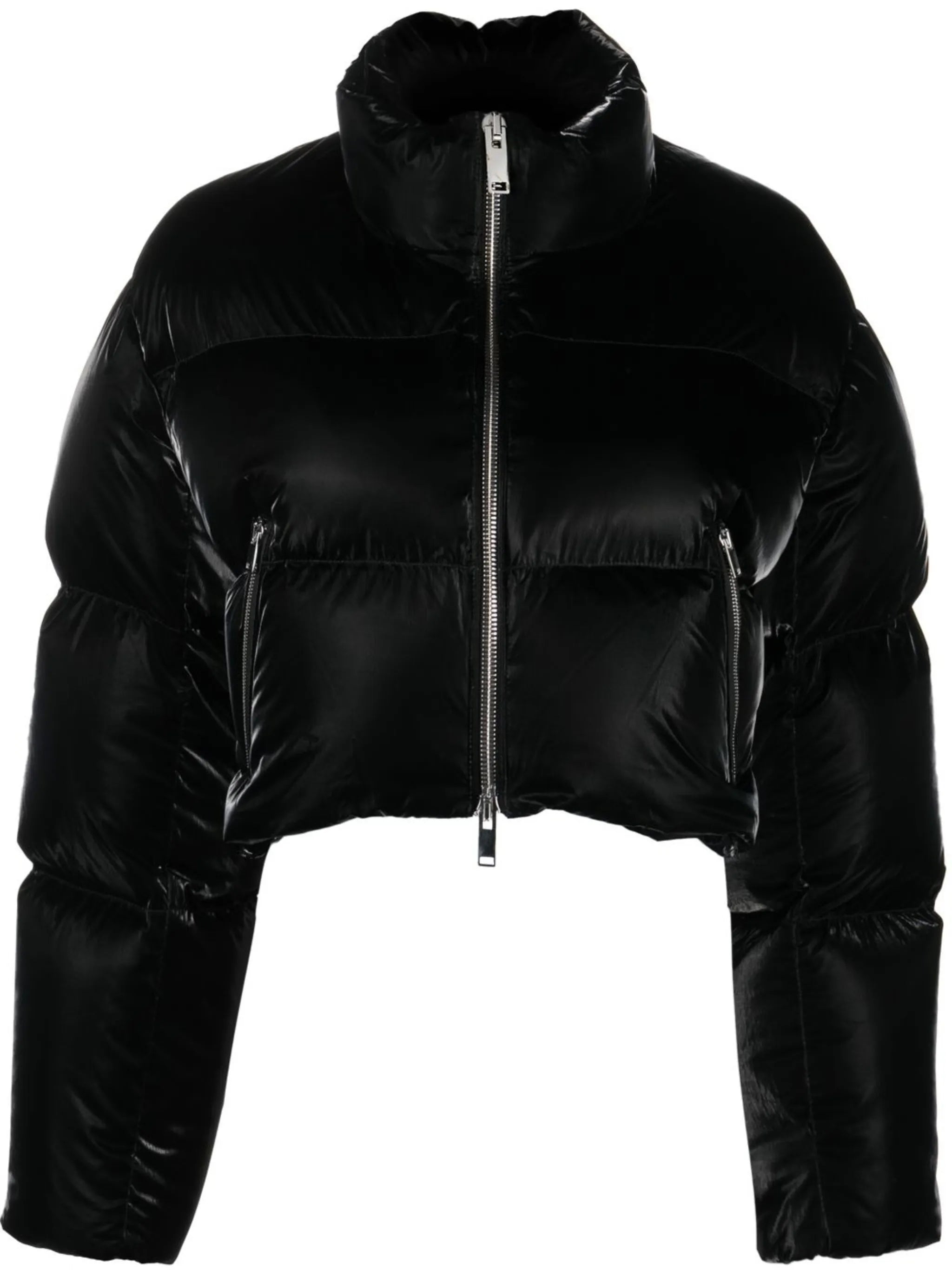 Fulman high-neck cropped puffer jacket