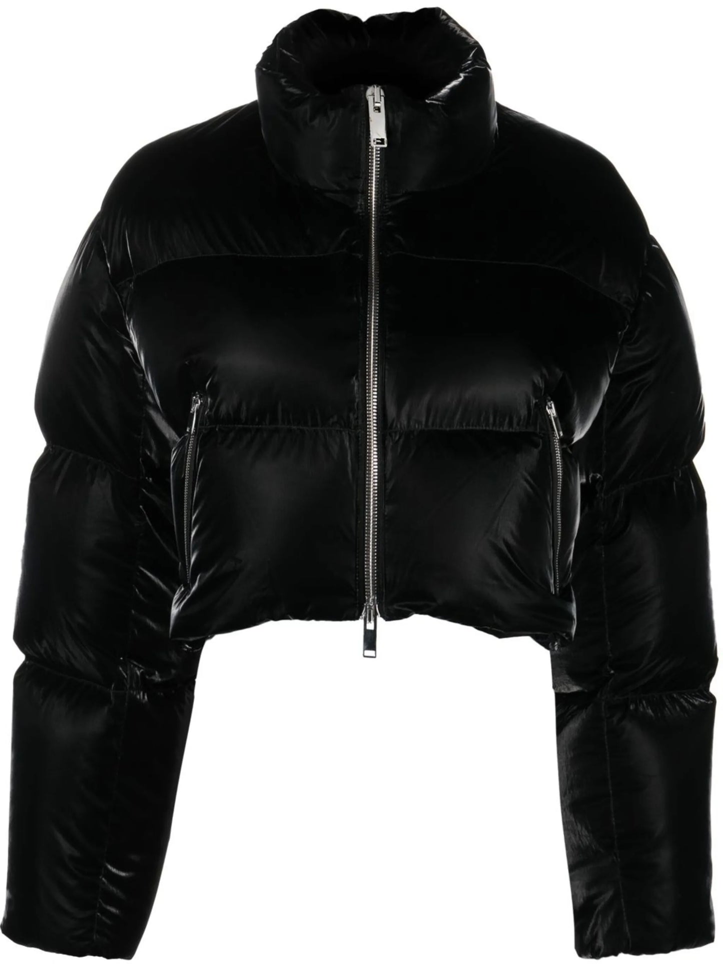Fulman high-neck cropped puffer jacket