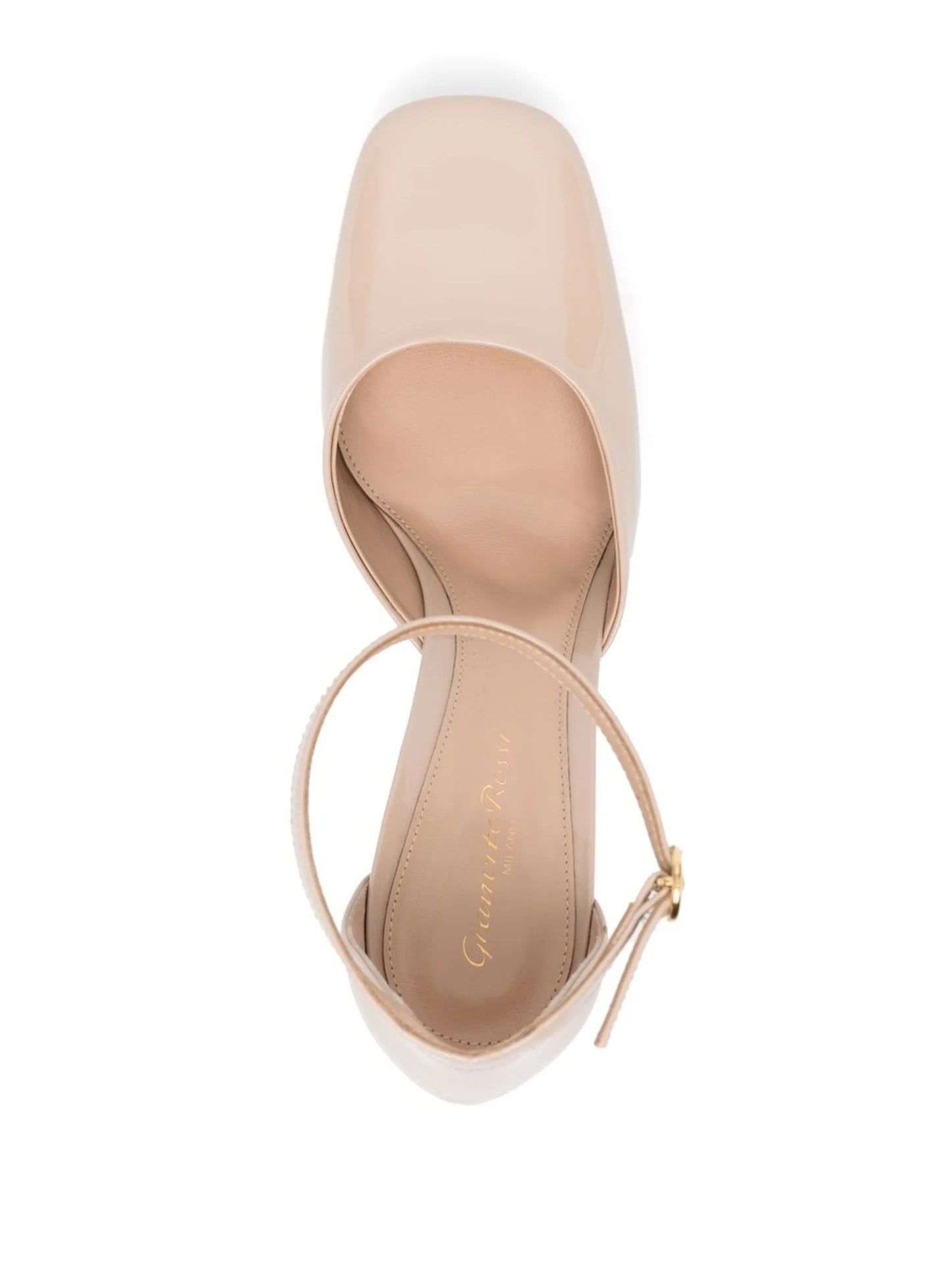 patent-leather 70mm platform pumps