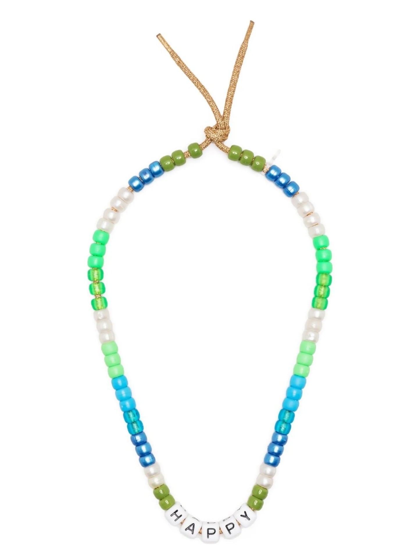 Happy beaded necklace