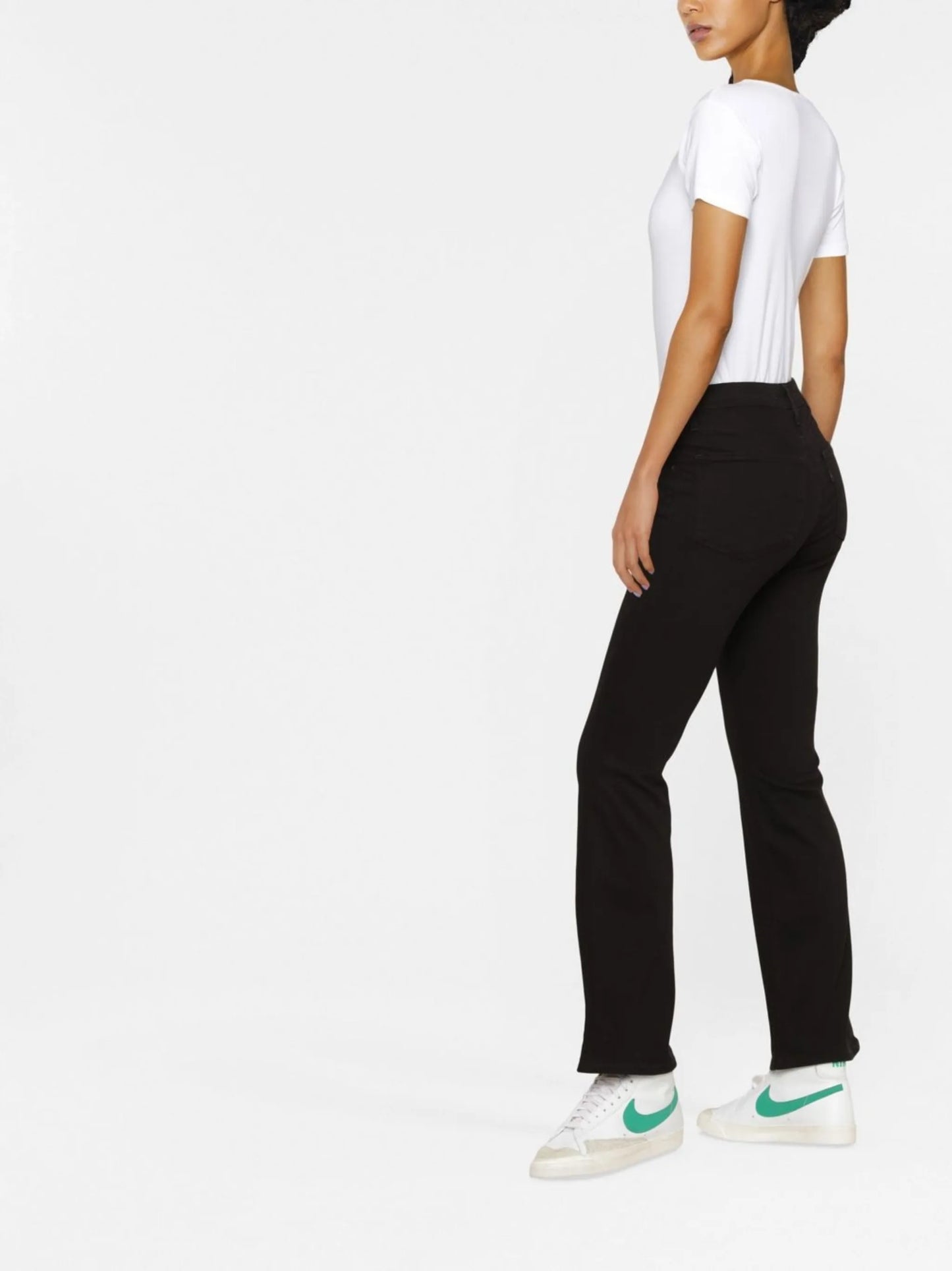 high-rise bootcut jeans