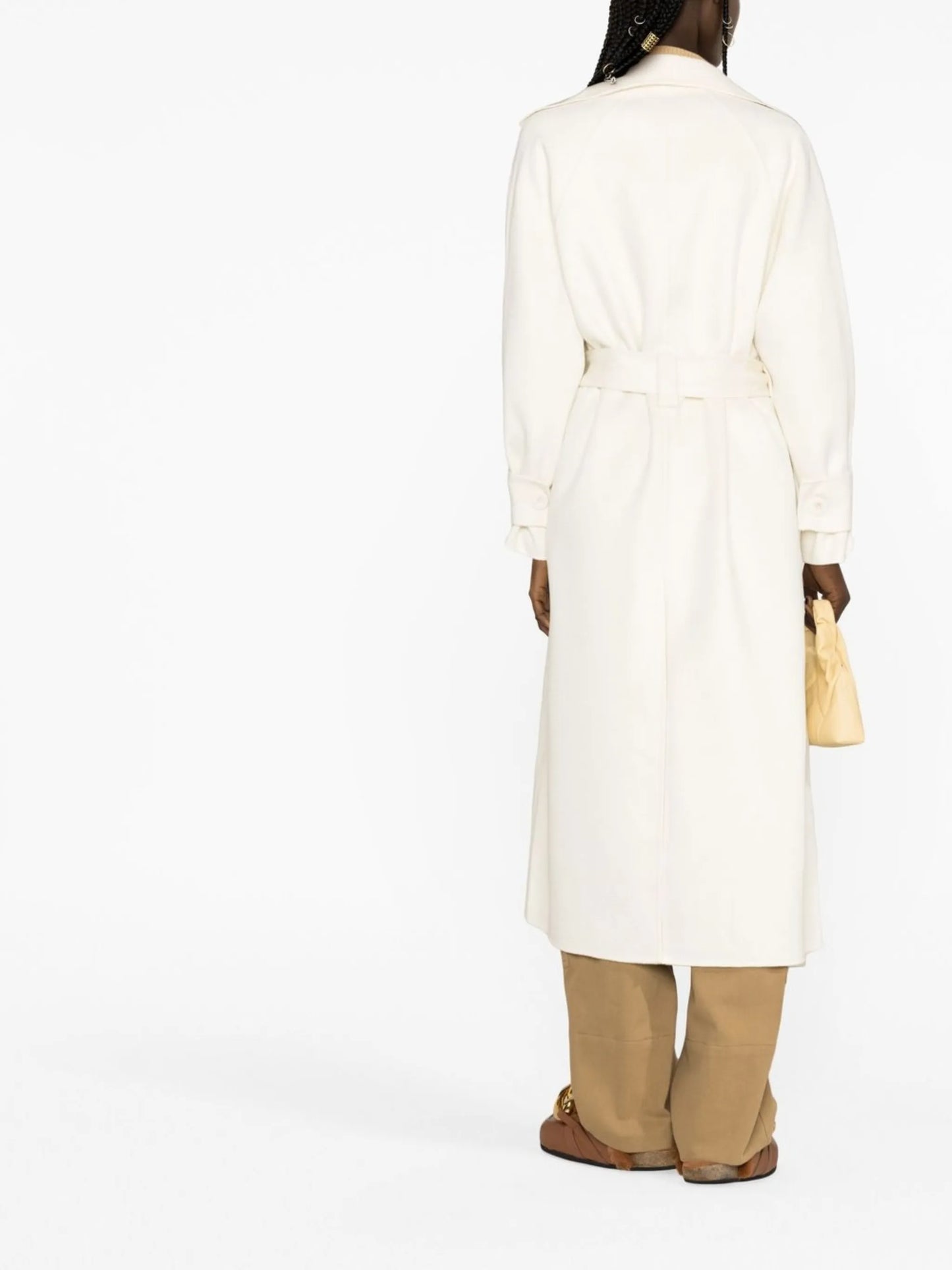 Pia belted-waist coat