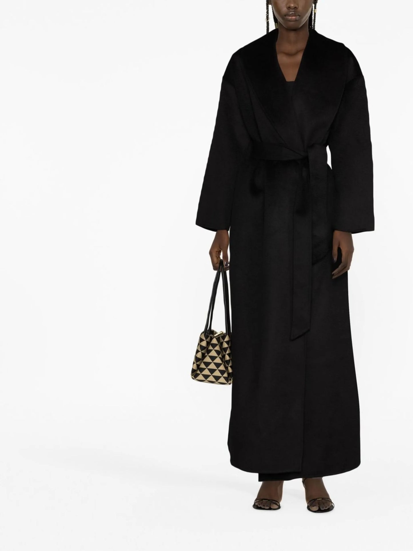 Jore belted-waist coat
