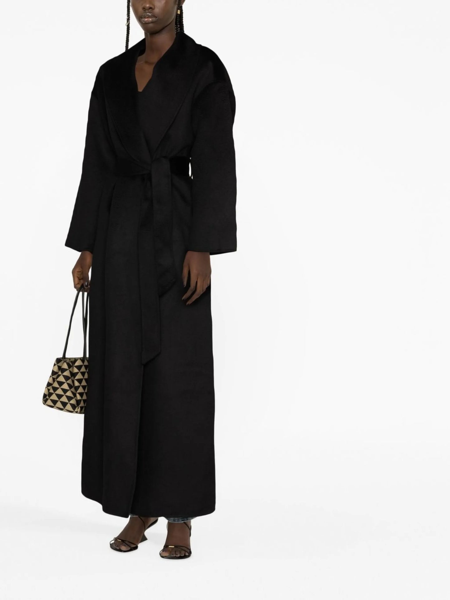 Jore belted-waist coat