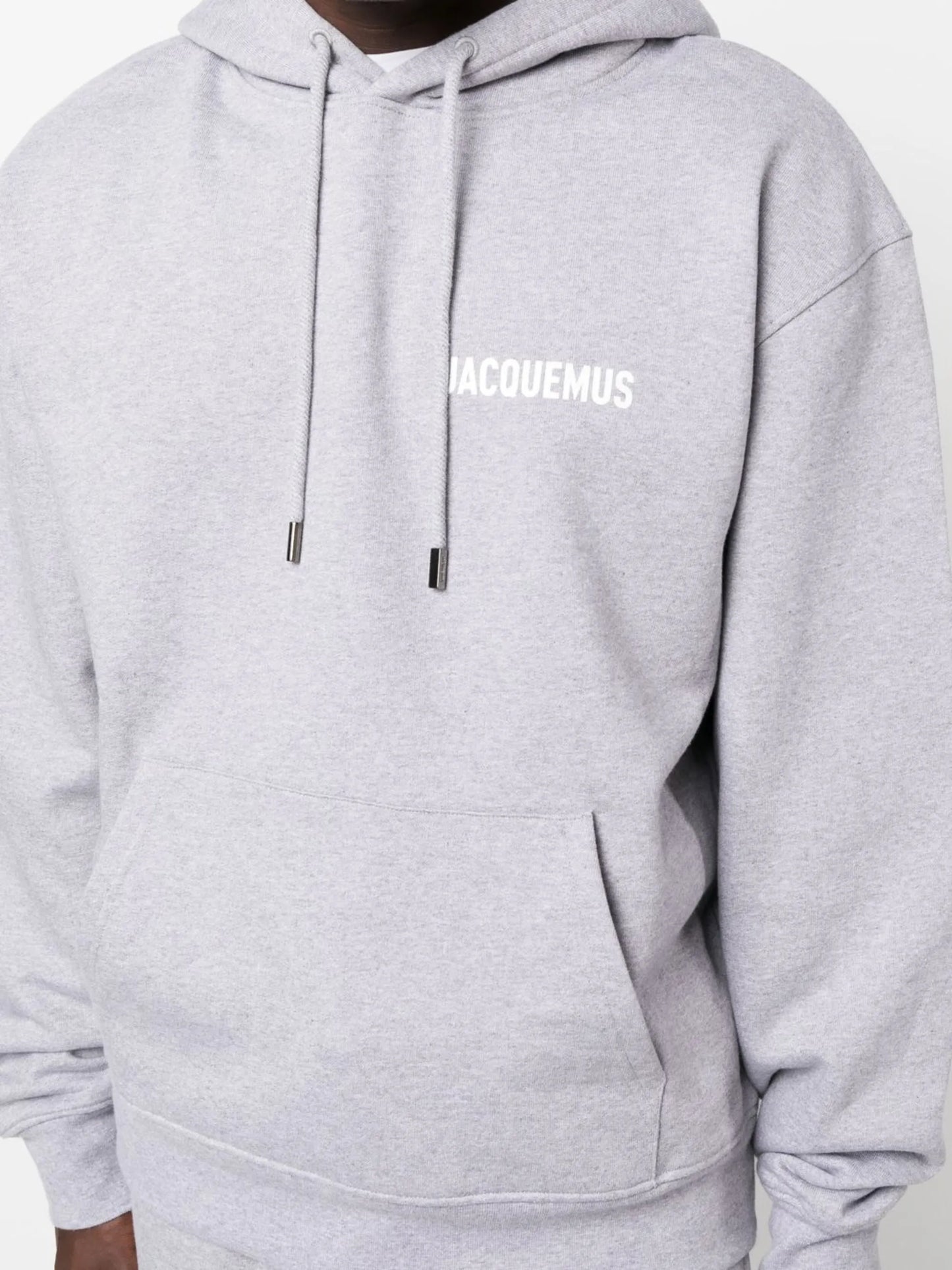 logo-print cotton hoodie
