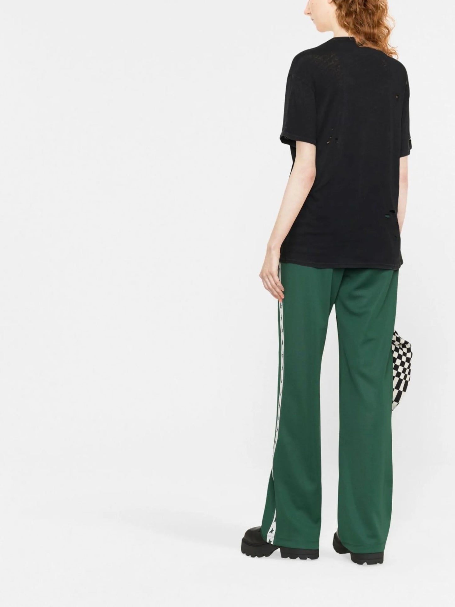 Dorotea Star side-stripe track pants