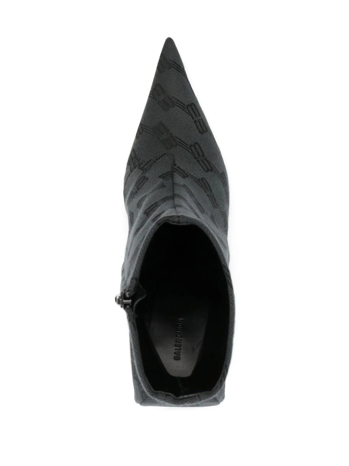 monogram-print ankle boots
