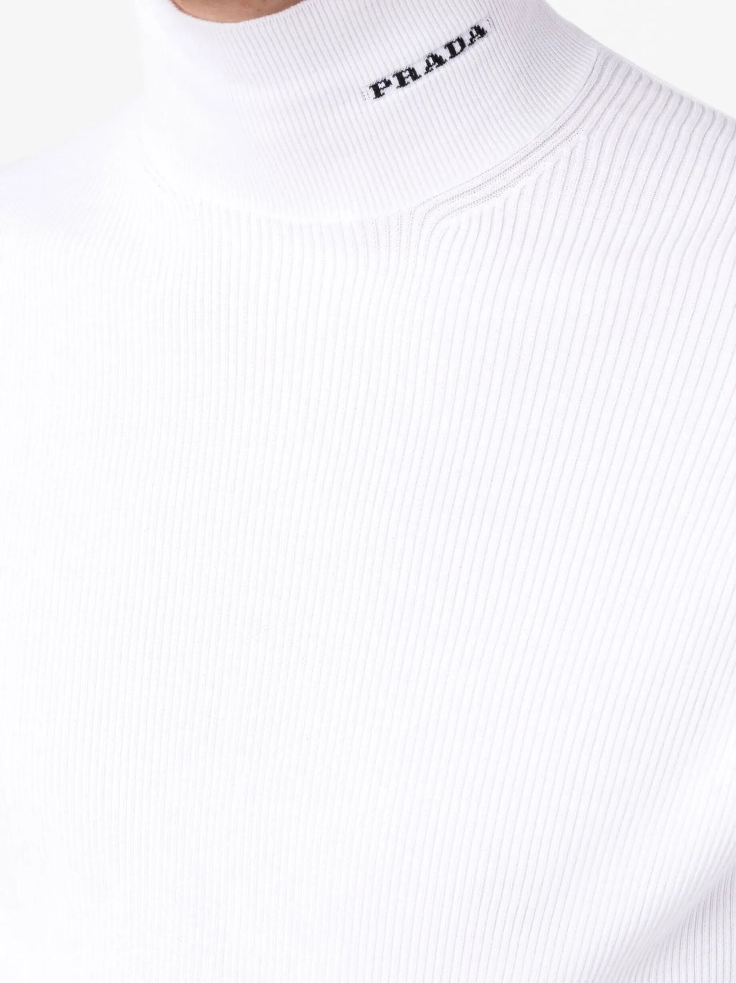 roll-neck cotton jumper