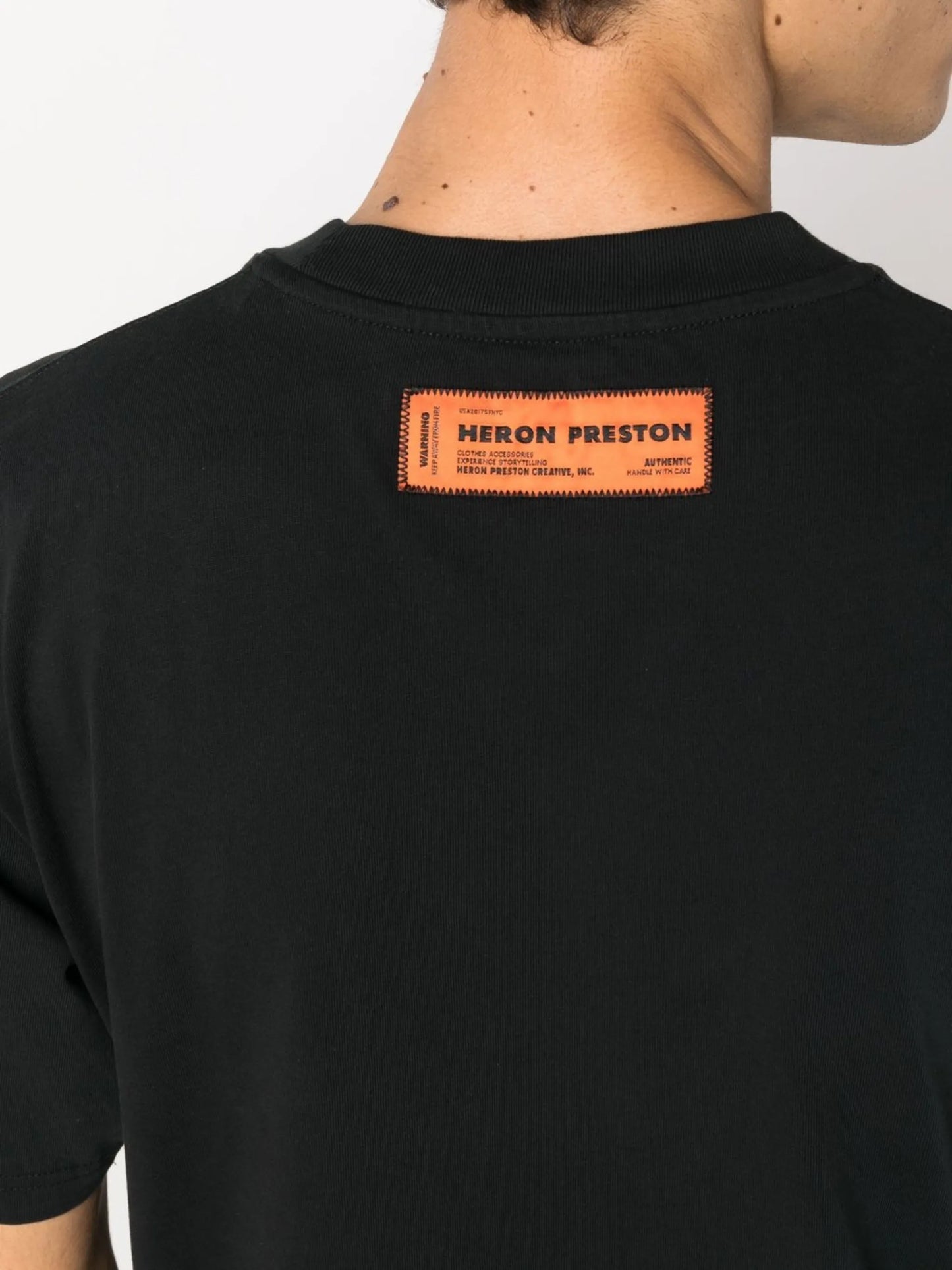 logo-patch cotton T-shirt