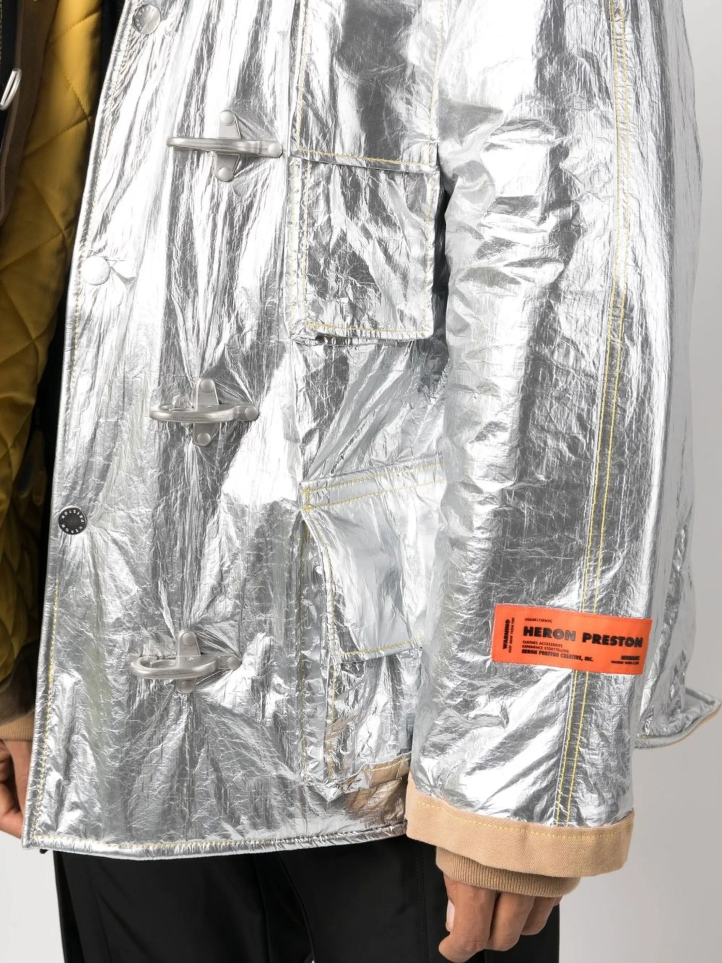 metallic fireman jacket