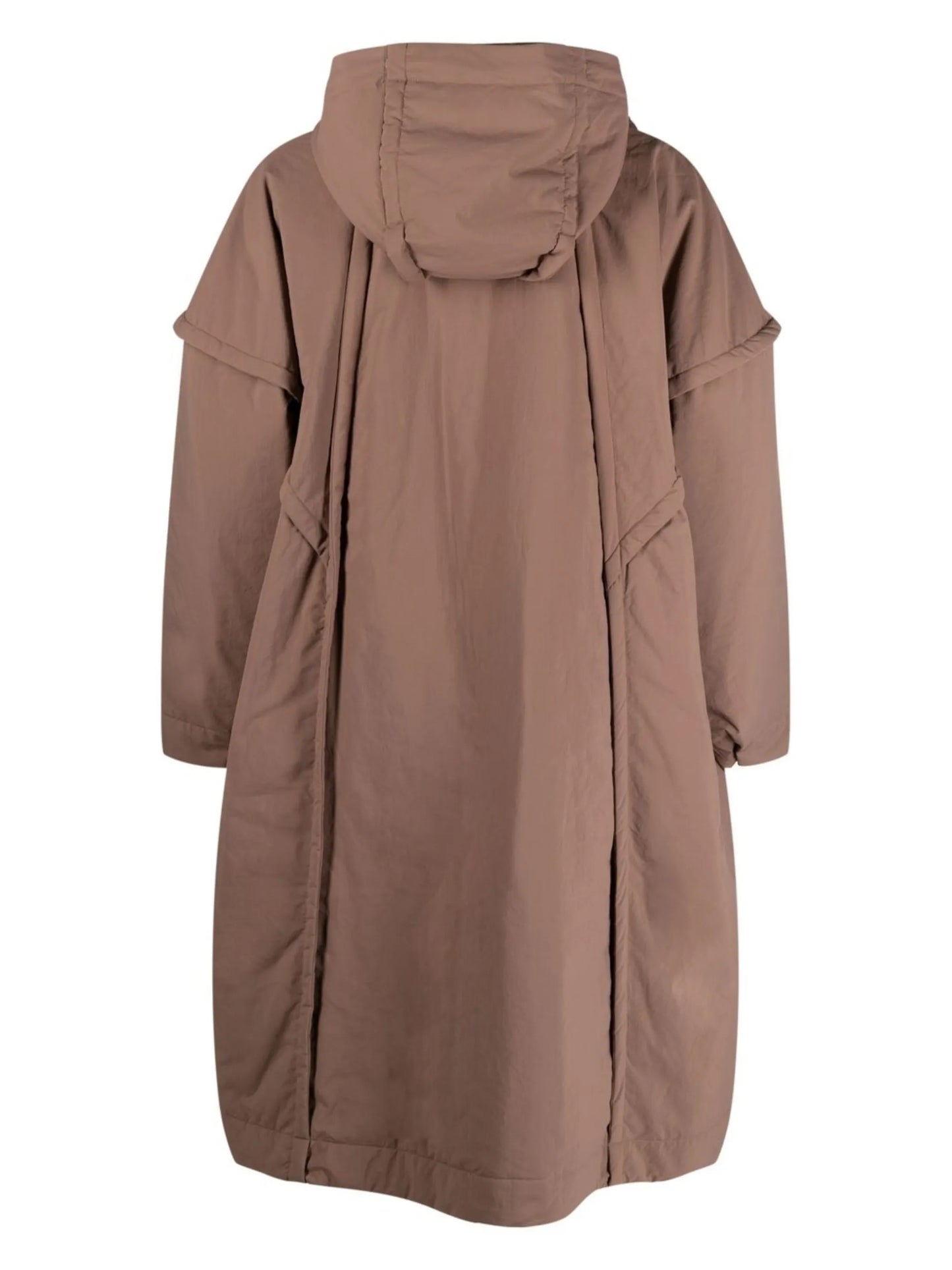 Frame hooded padded coat