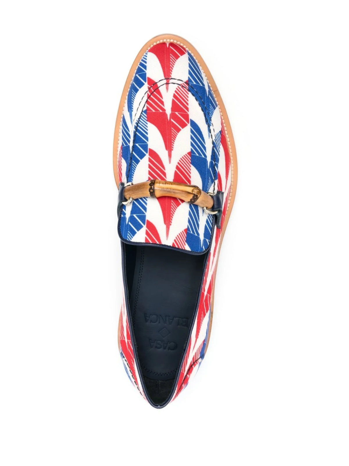 abstract-print Envelope loafers