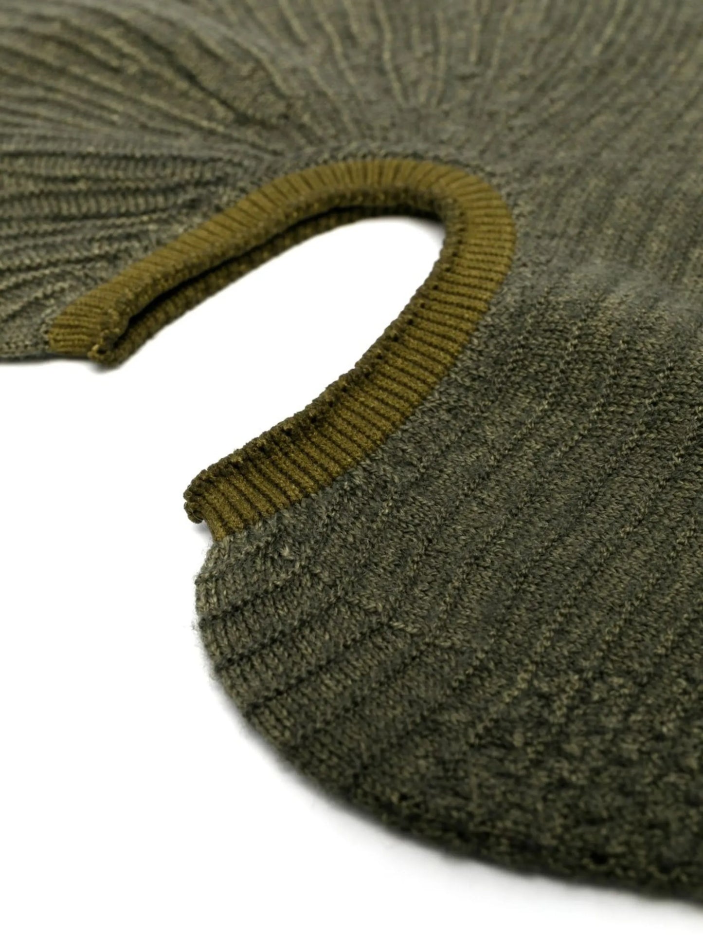 ribbed-detail balaclava