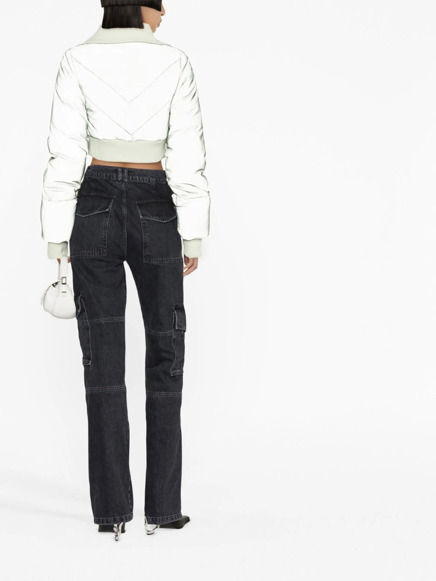 Bunny reflective cropped ski jacket