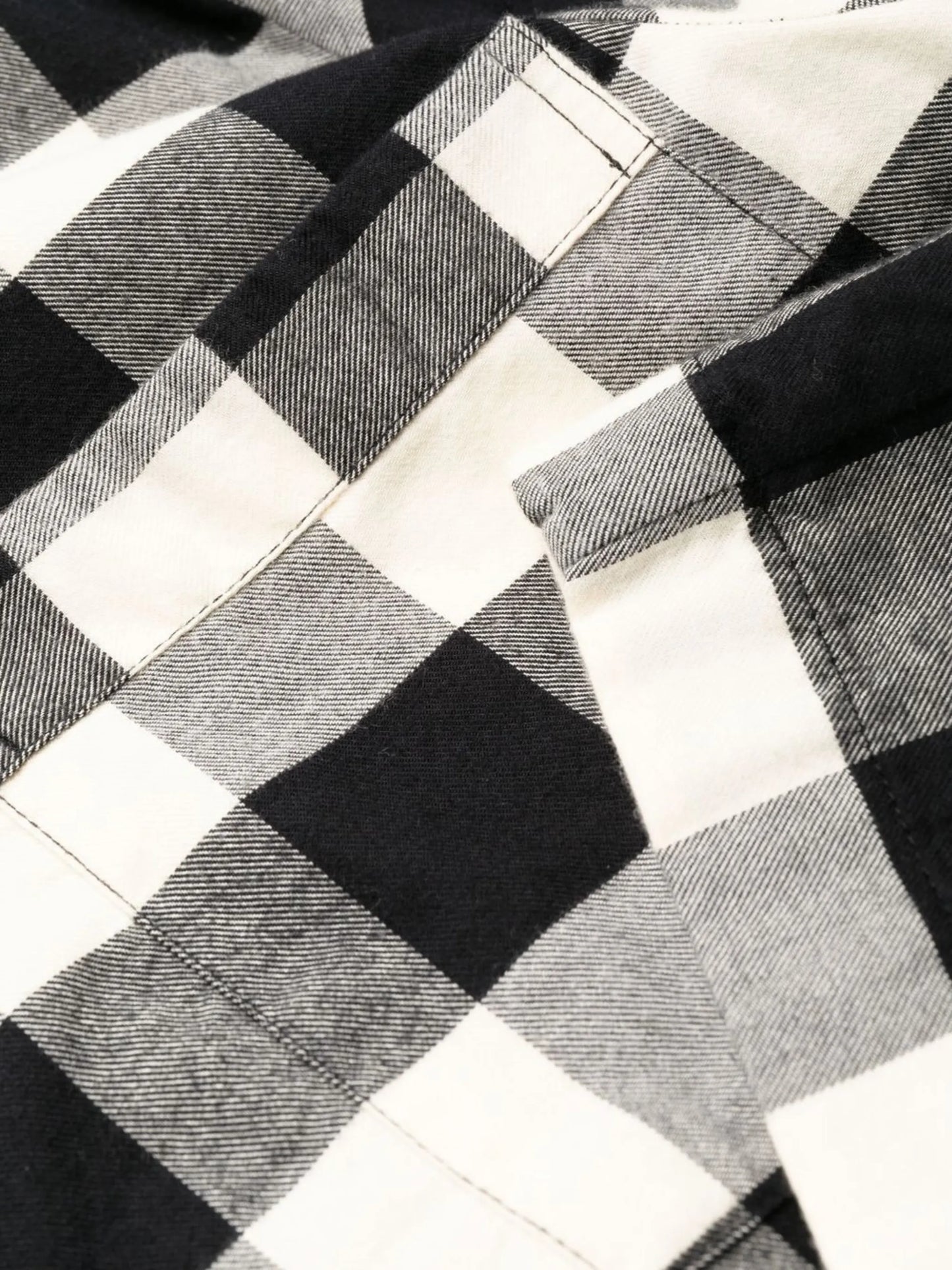 flannel gingham check pajama shirt