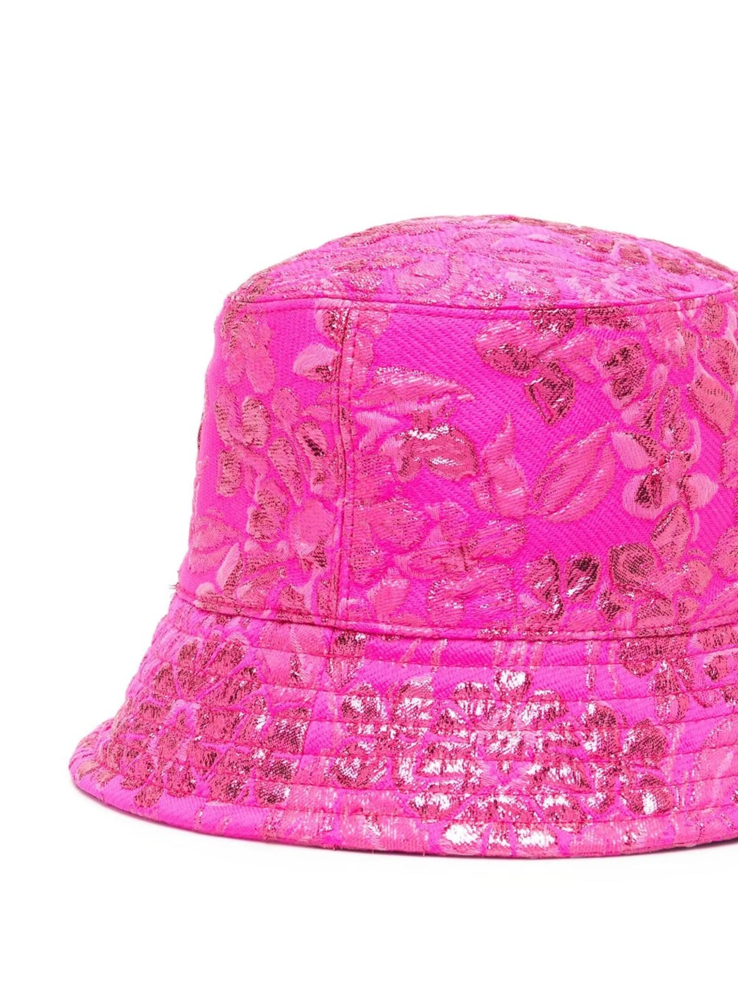 floral-jacquard bucket hat