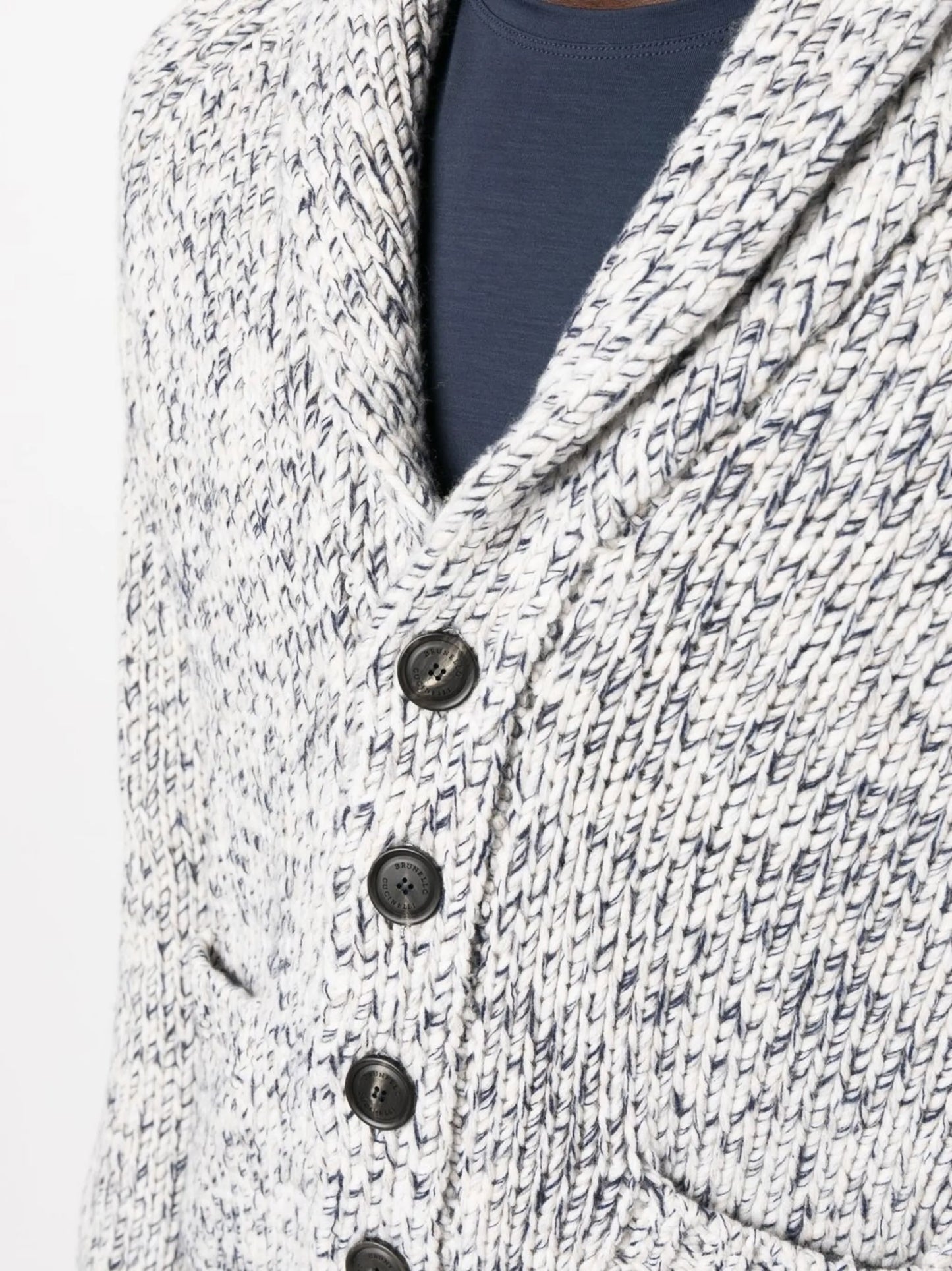 shawl lapel cardigan