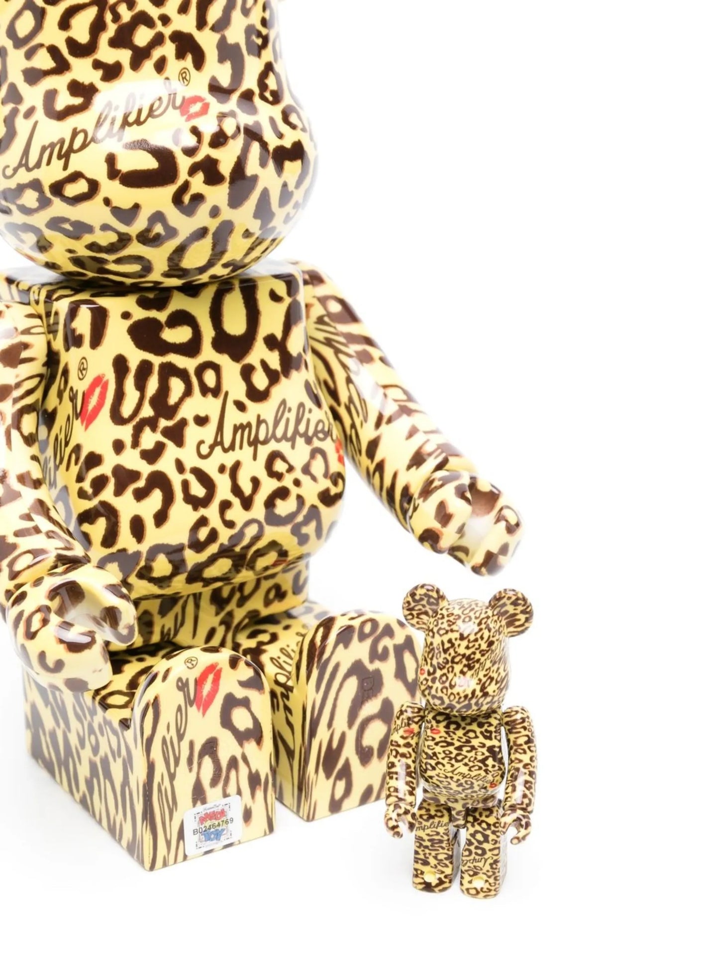 Amplifier leopard-print BE@RBRICK 100% and 400% figure set