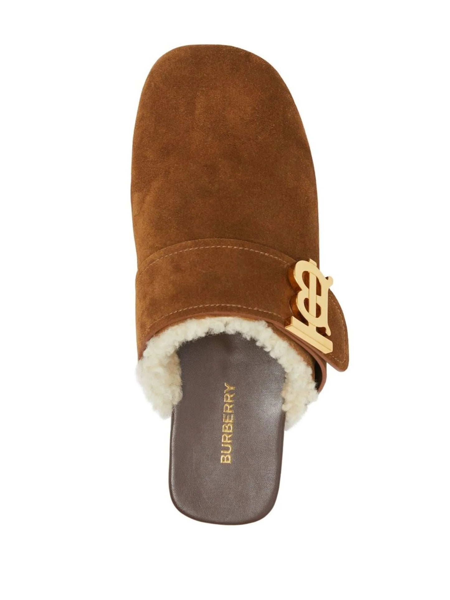 monogram-motif flat mules