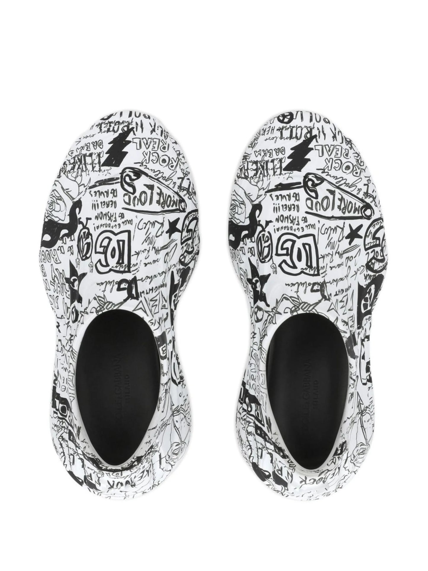 Toy graffiti-print low-top sneakers
