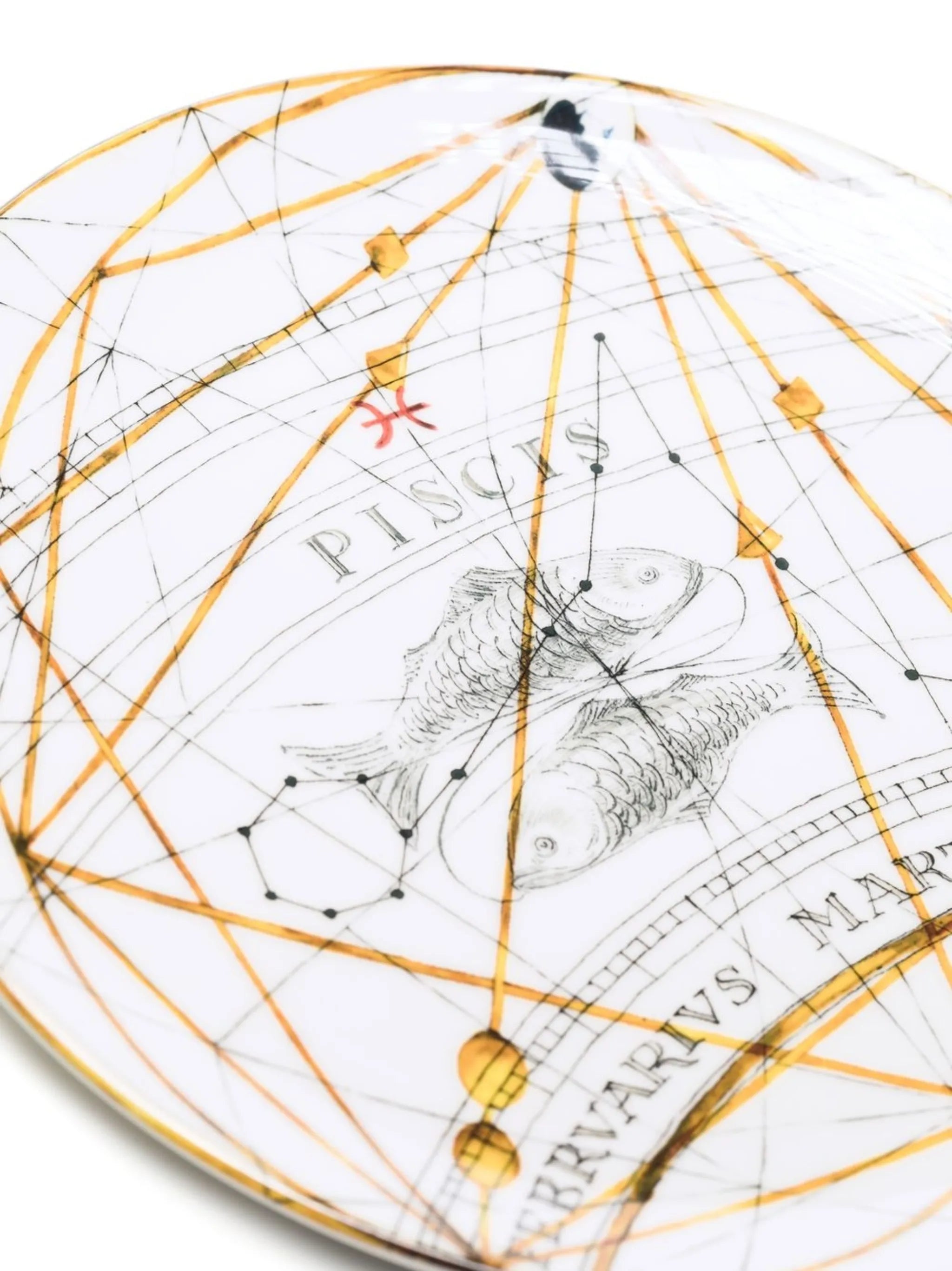 Zodiac Pisces dinner plate
