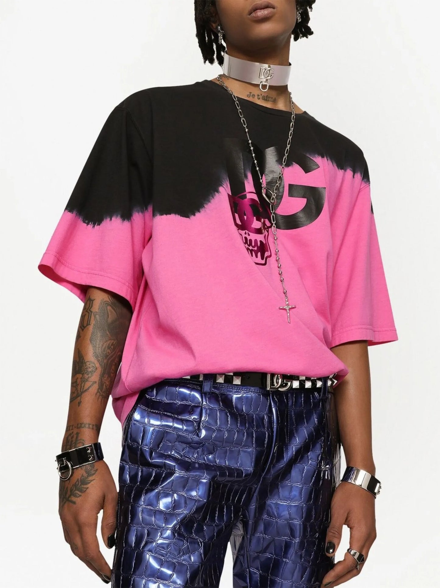 DG-logo tie-dye T-shirt
