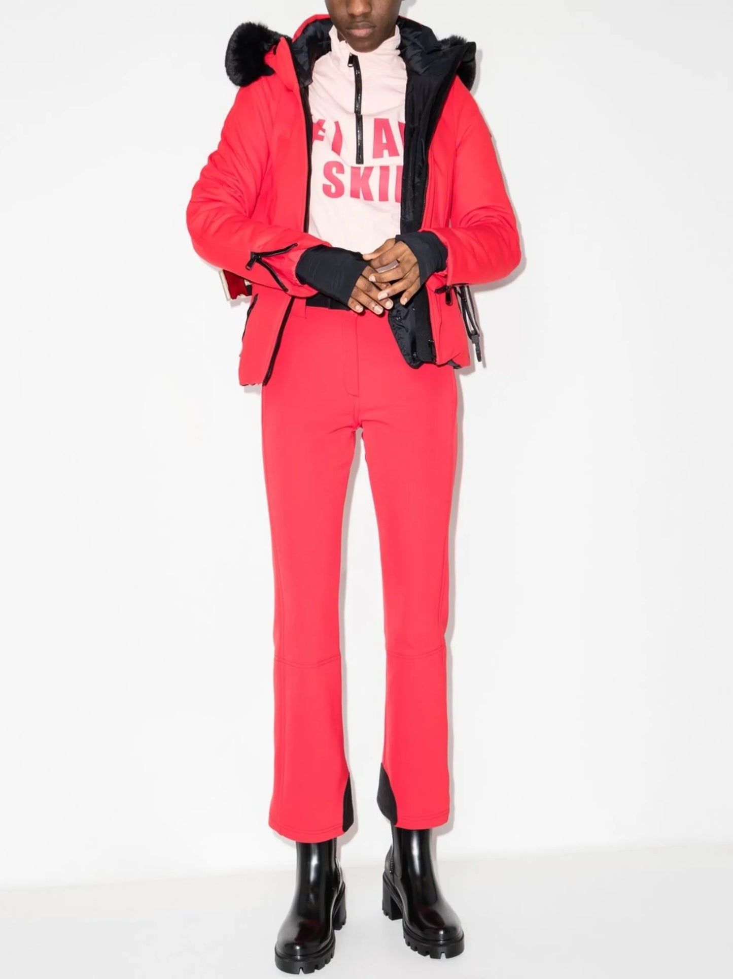 Hida belted ski jacket