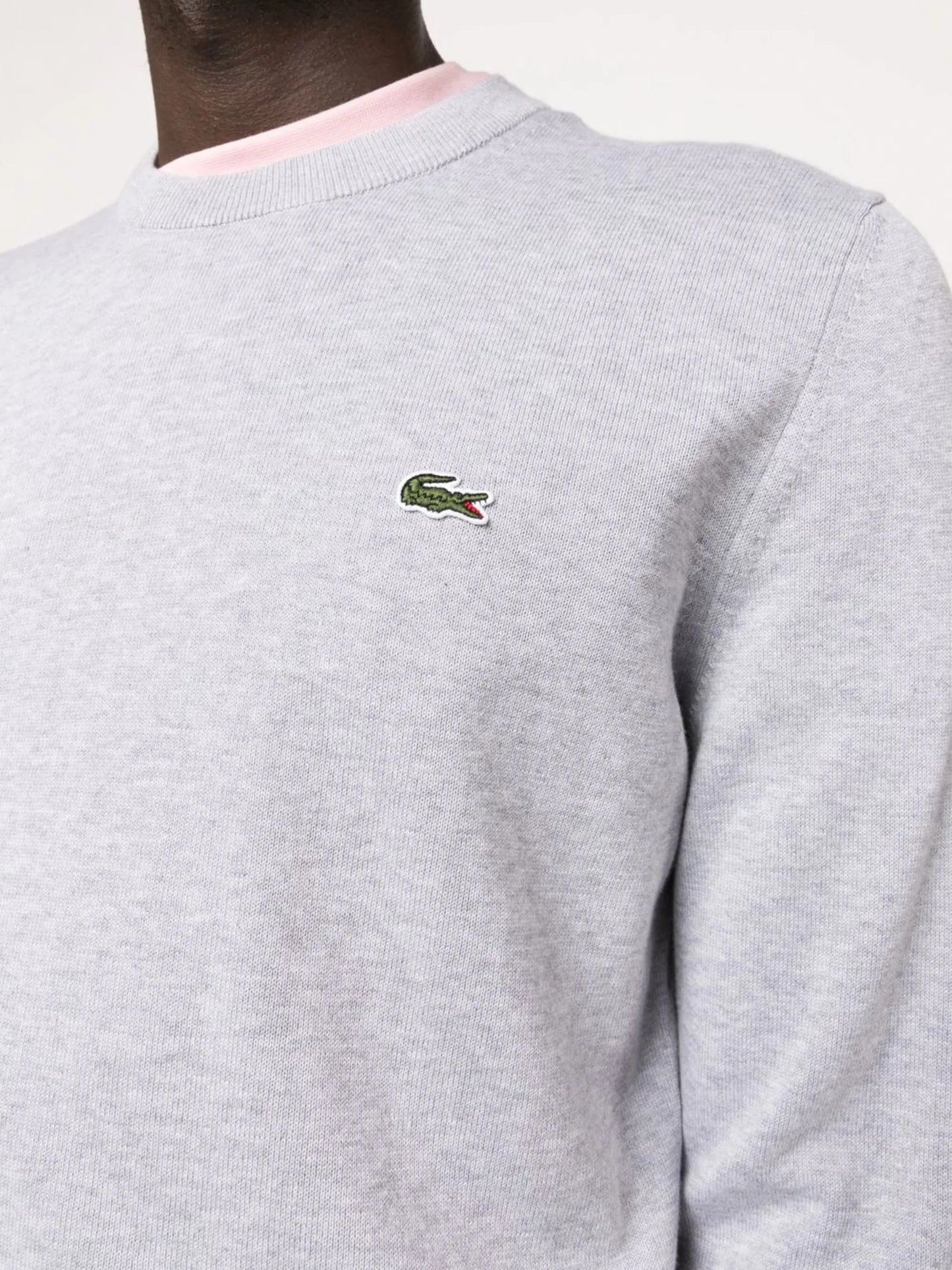 logo-patch crew neck sweater