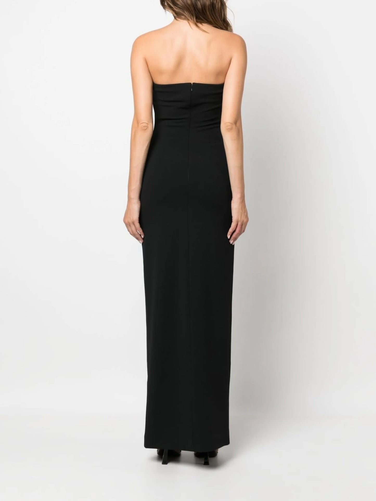 strapless maxi dress