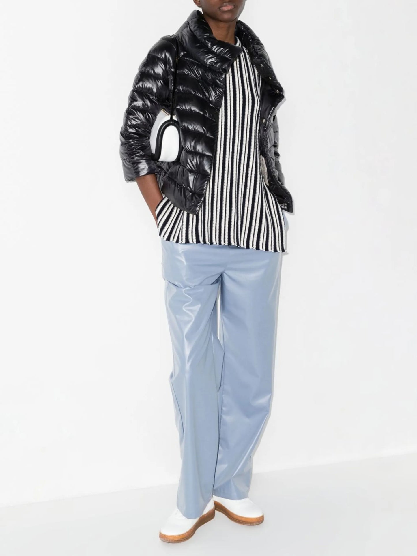 quilted high-neck jacket