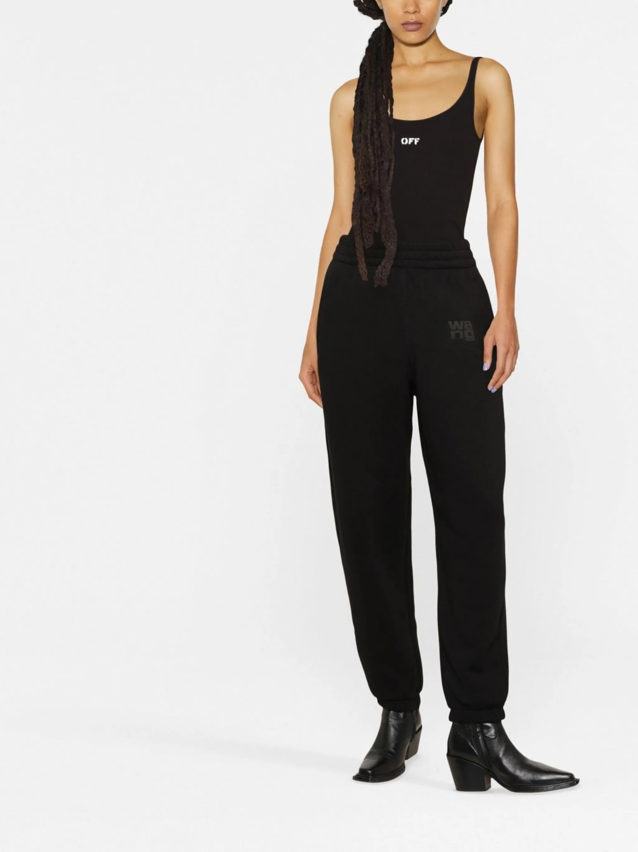 logo-print tapered track pants