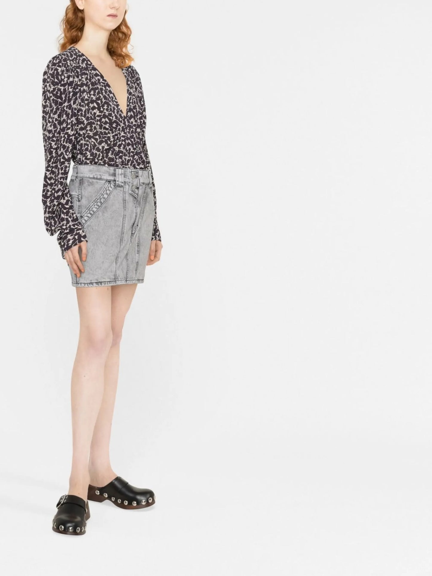 Vicson denim mini skirt