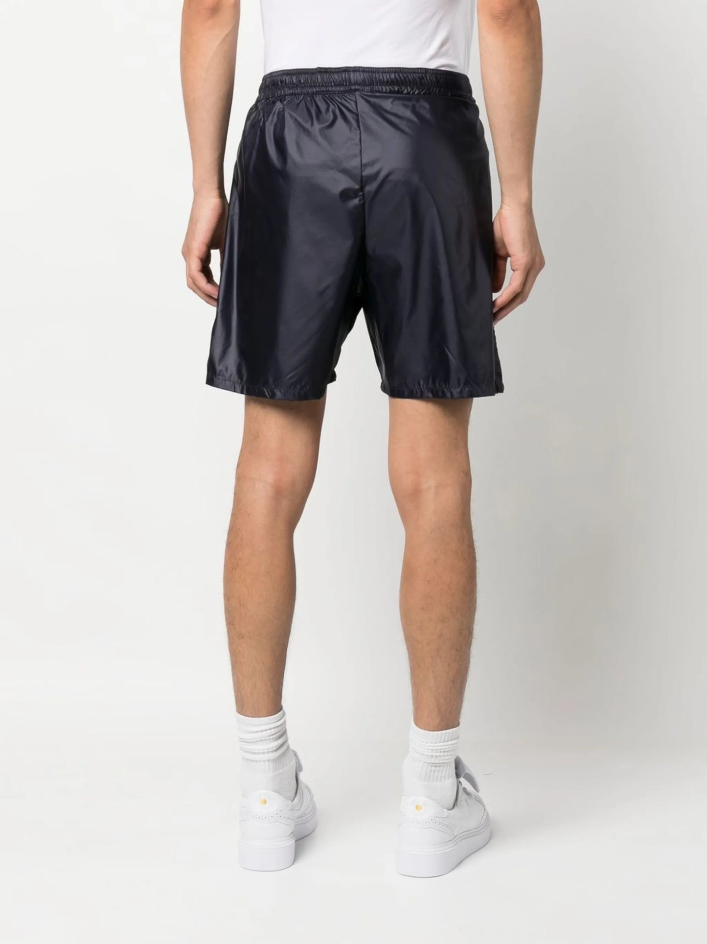 Middle logo-embroidered shorts