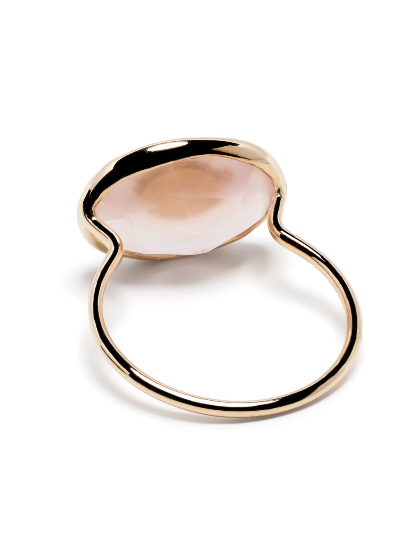 9kt yellow gold Souad quartz and diamond ring