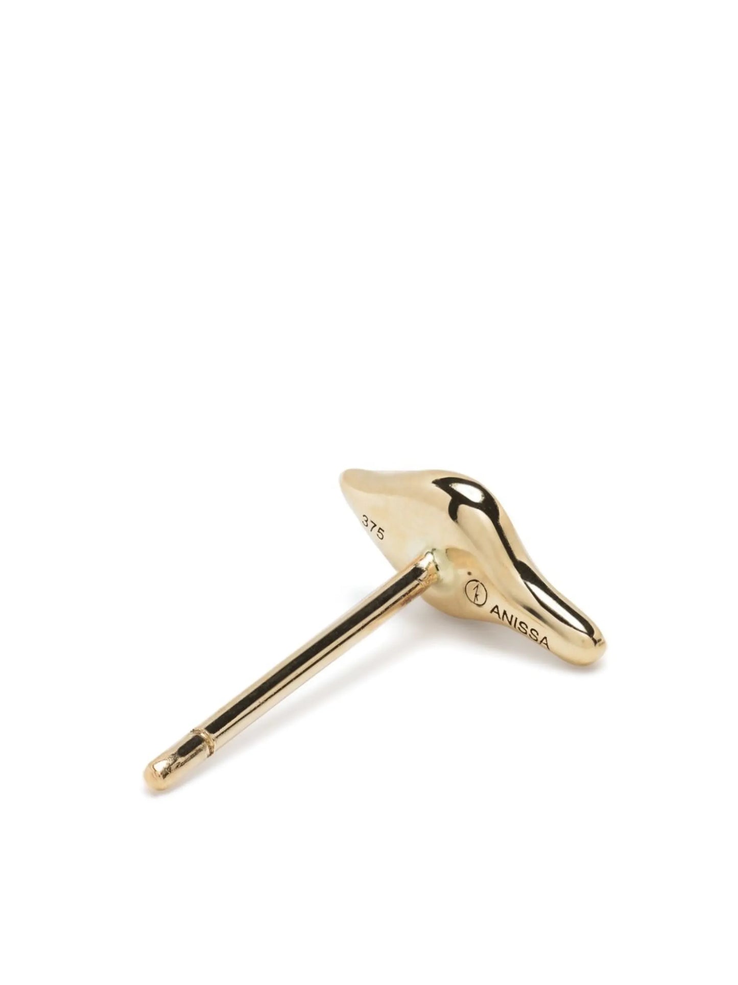 9kt yellow gold Calla diamond stud earring