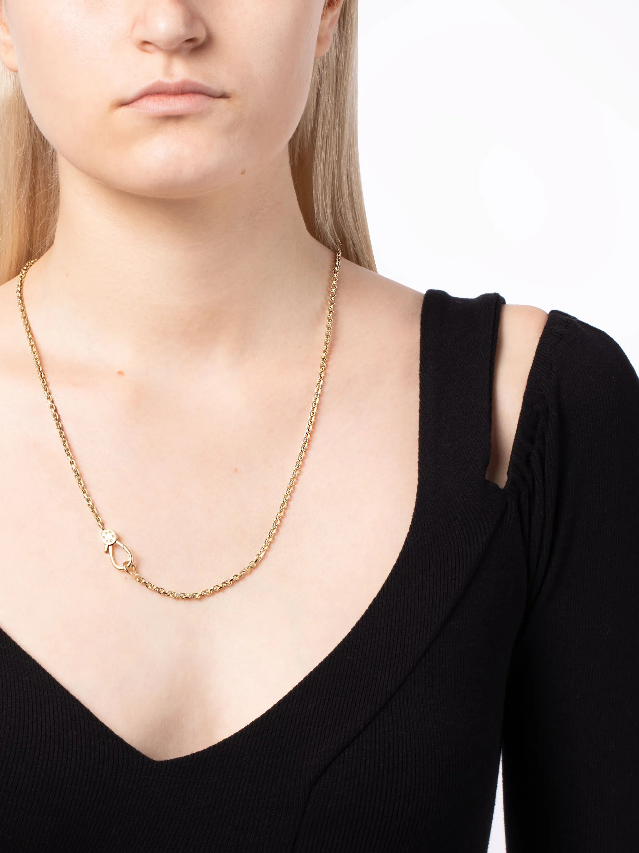 9kt yellow gold Paloma chain-link necklace