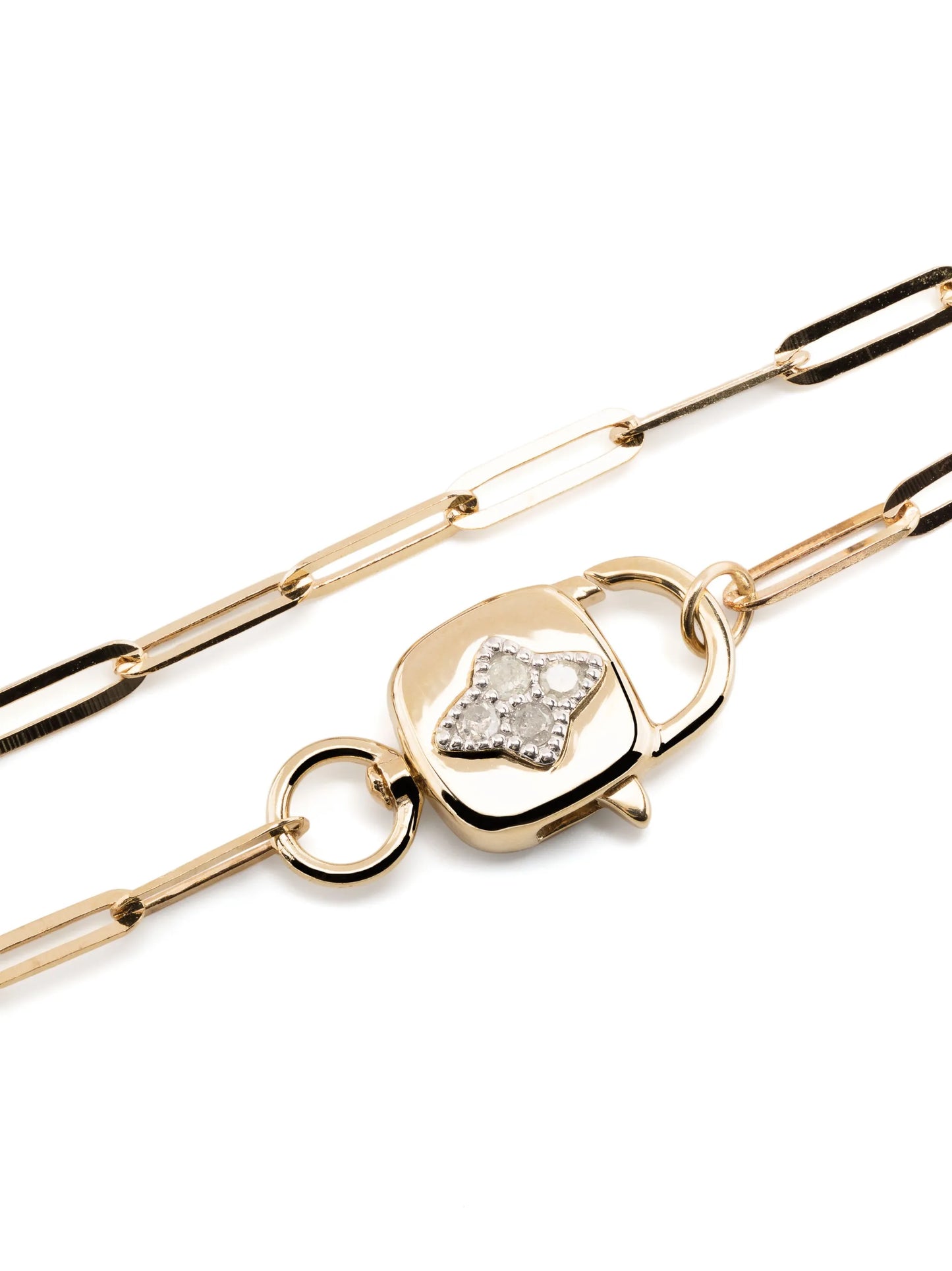 9kt yellow gold Louise diamond bracelet