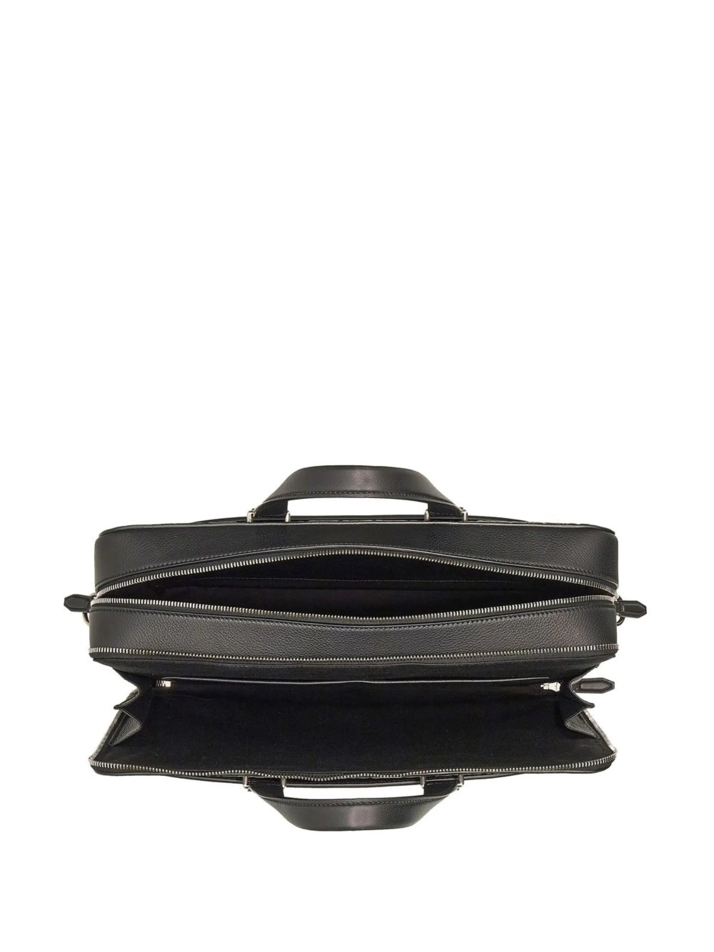 Gancini leather briefcase