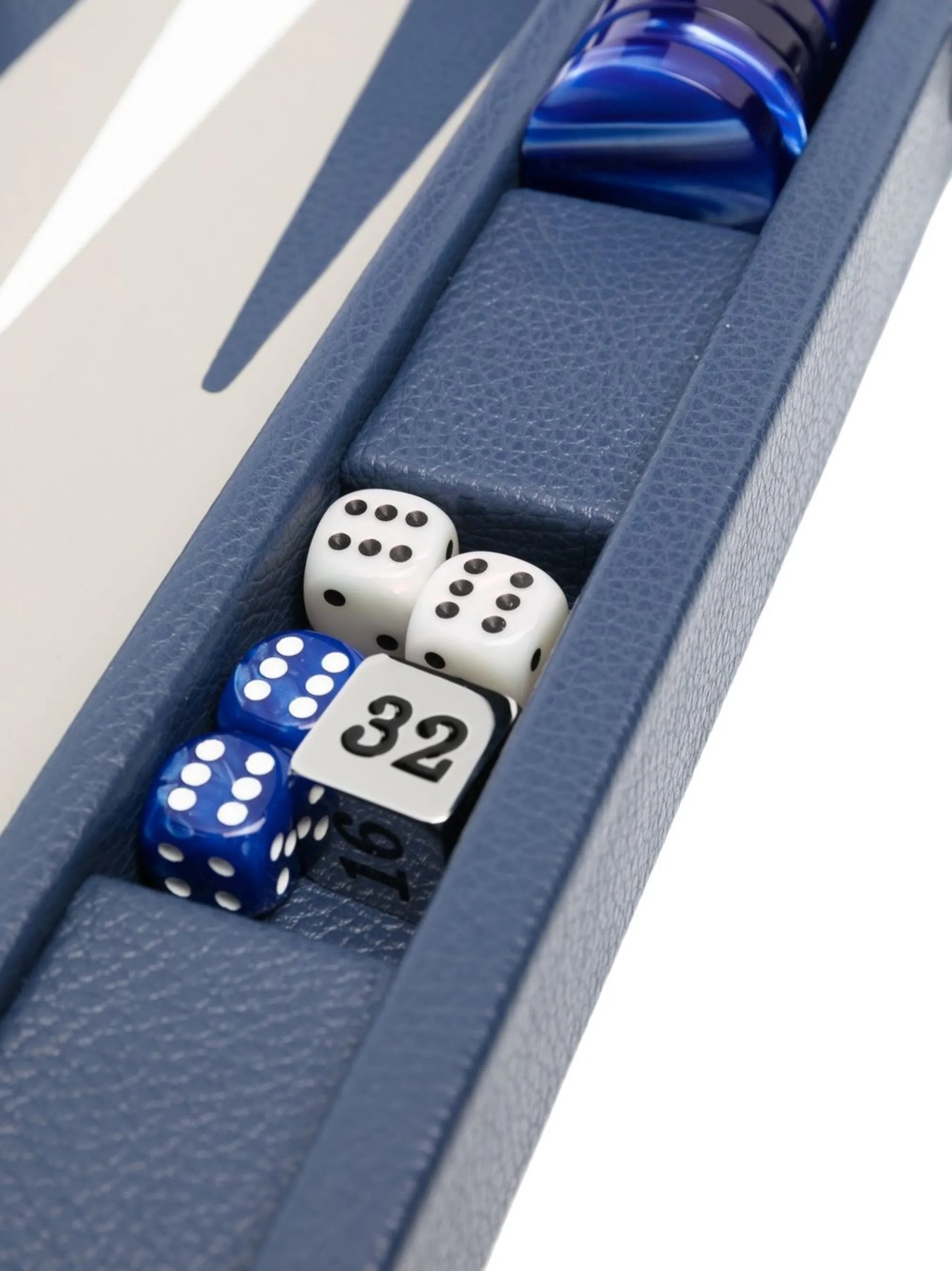 leather backgammon set