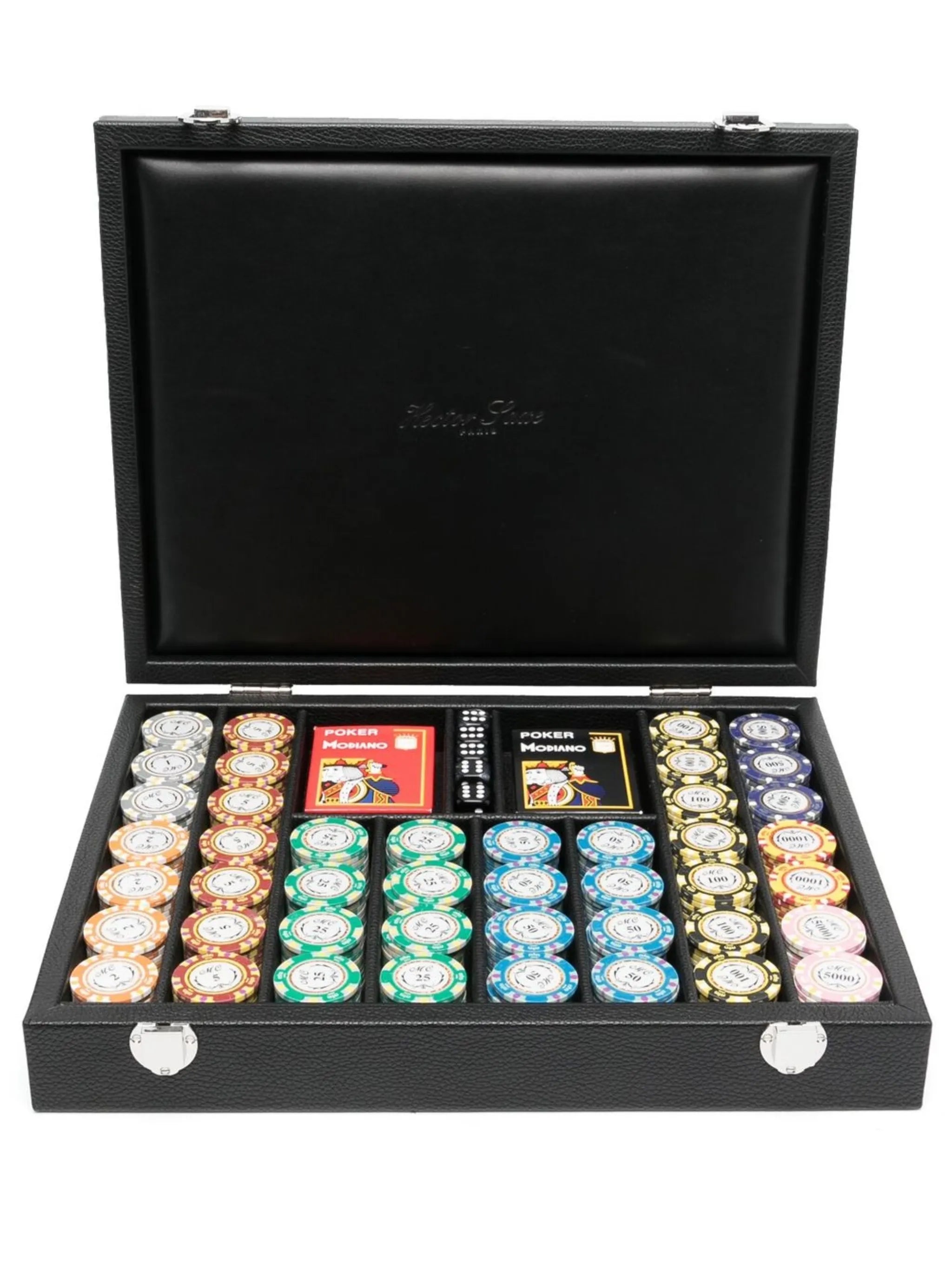 440 Chip Leather poker set