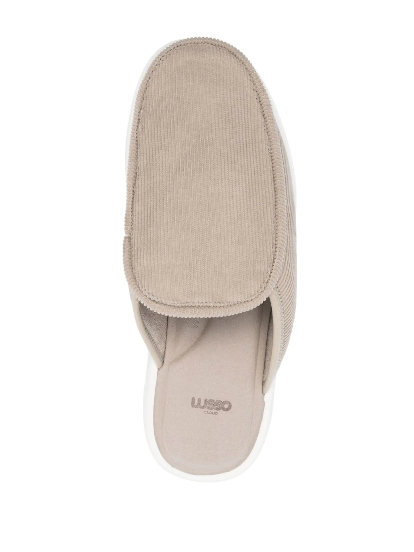 corduroy round-toe slippers