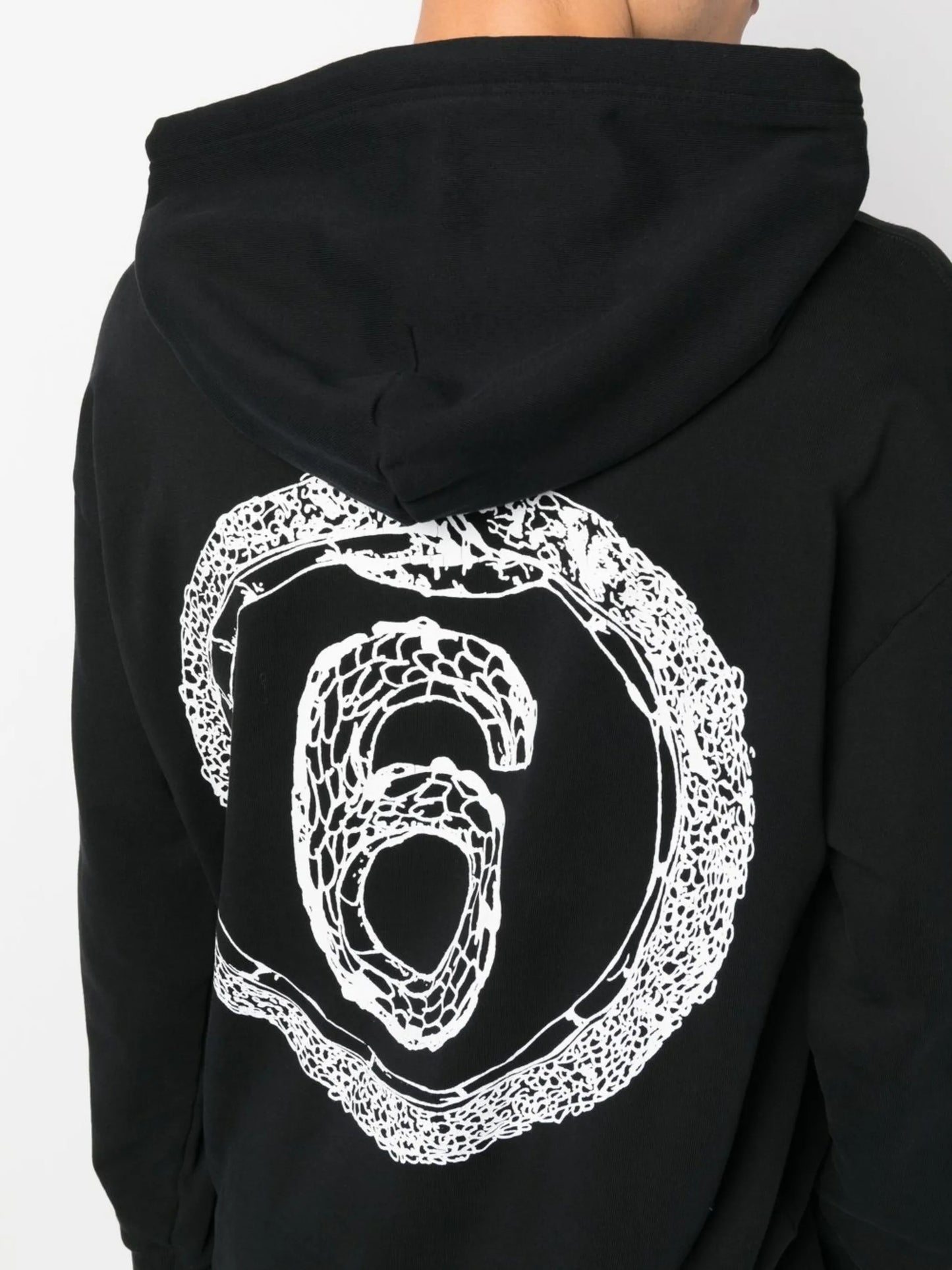 Unbrushed cotton hoodie