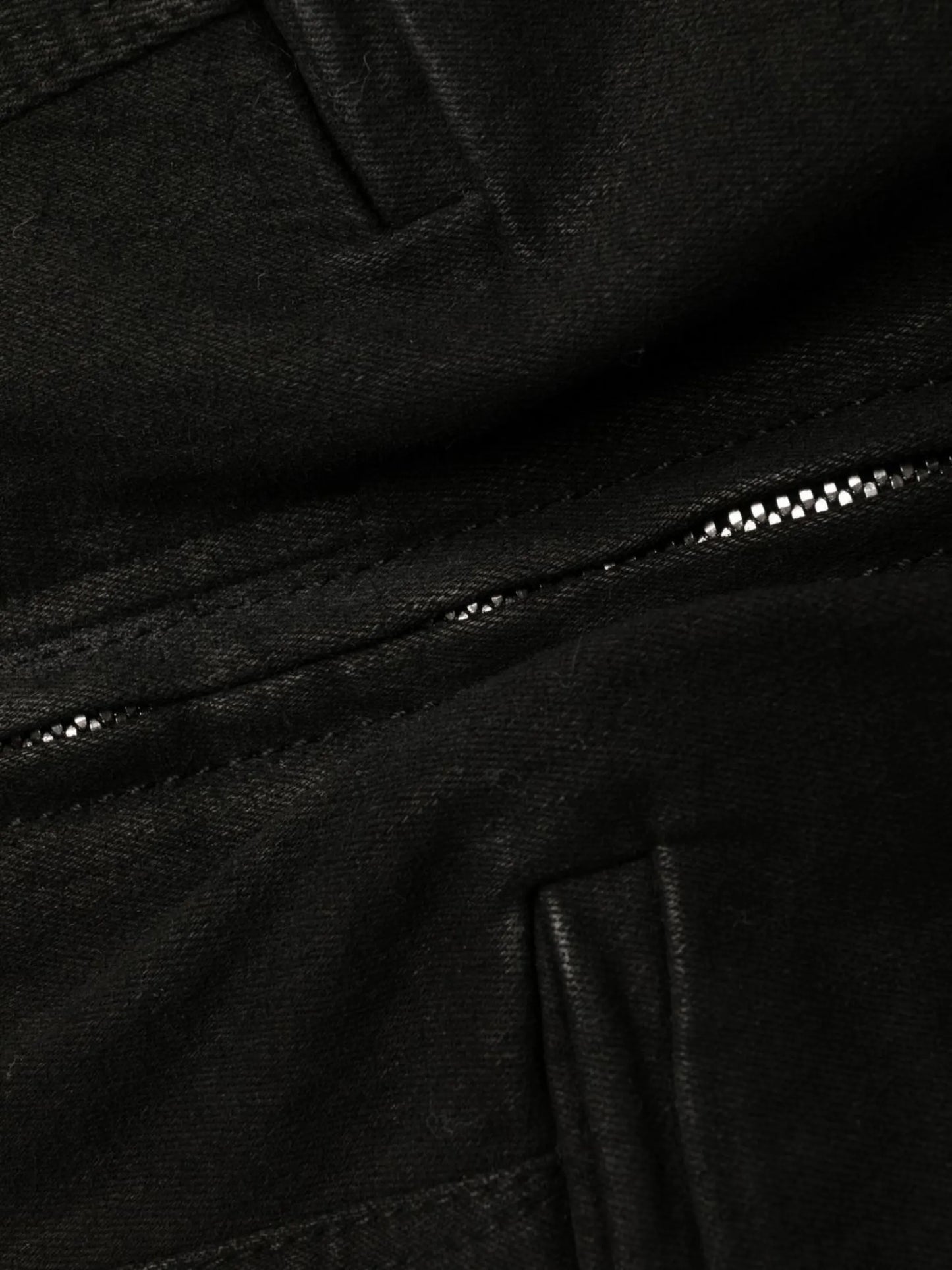 Dirt asymmetric denim shorts