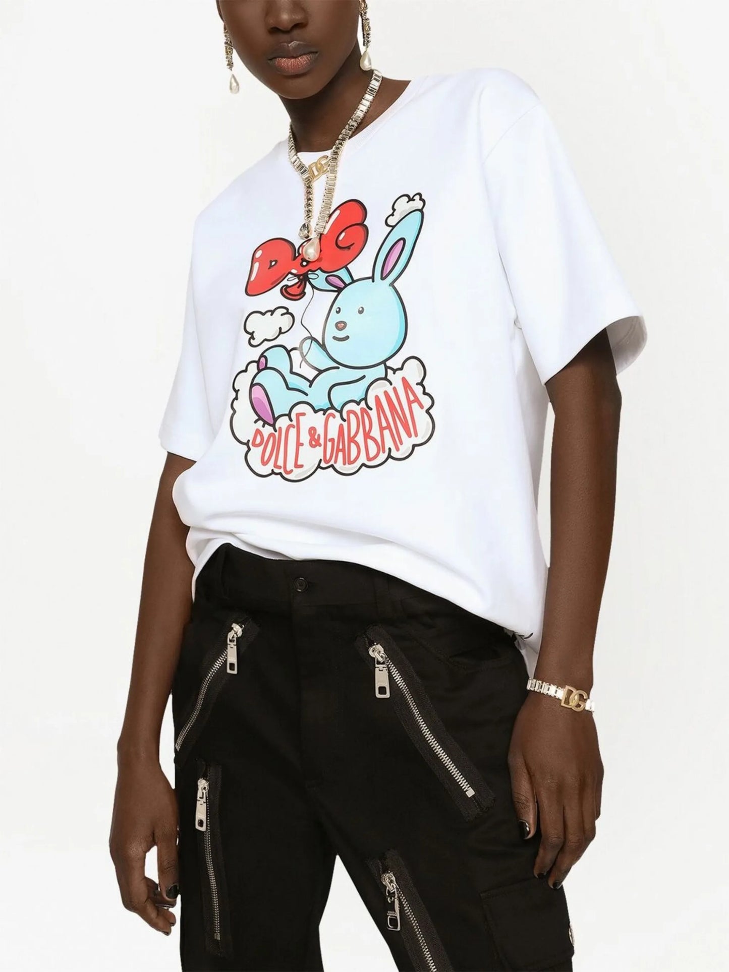 graphic-print short-sleeved T-shirt