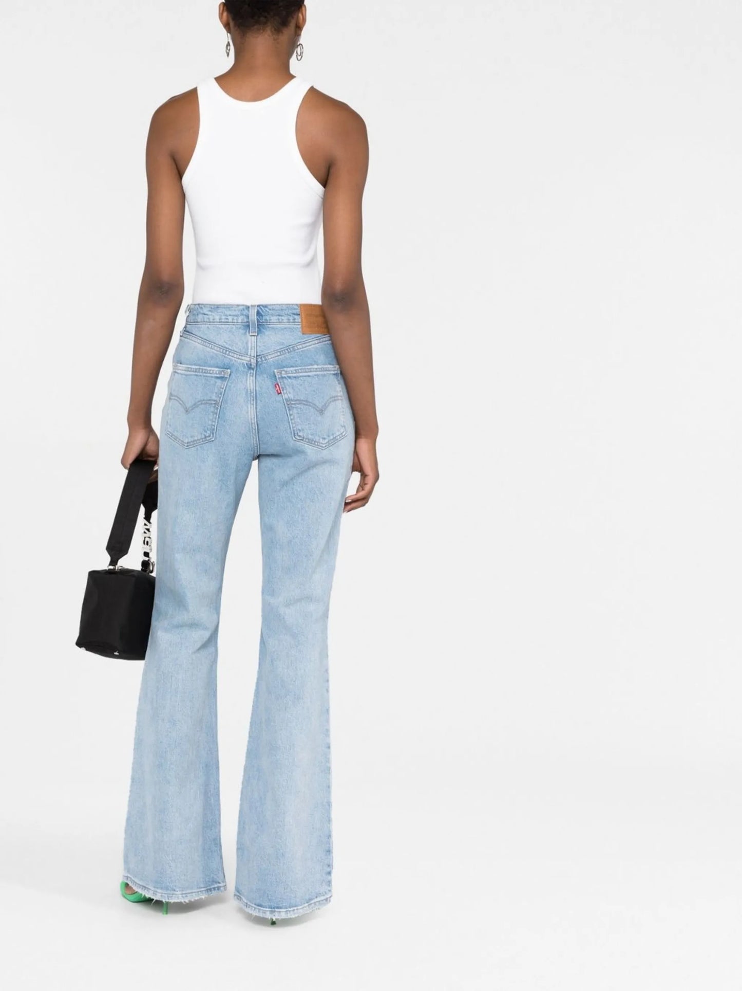 70's high-waisted flared jeans