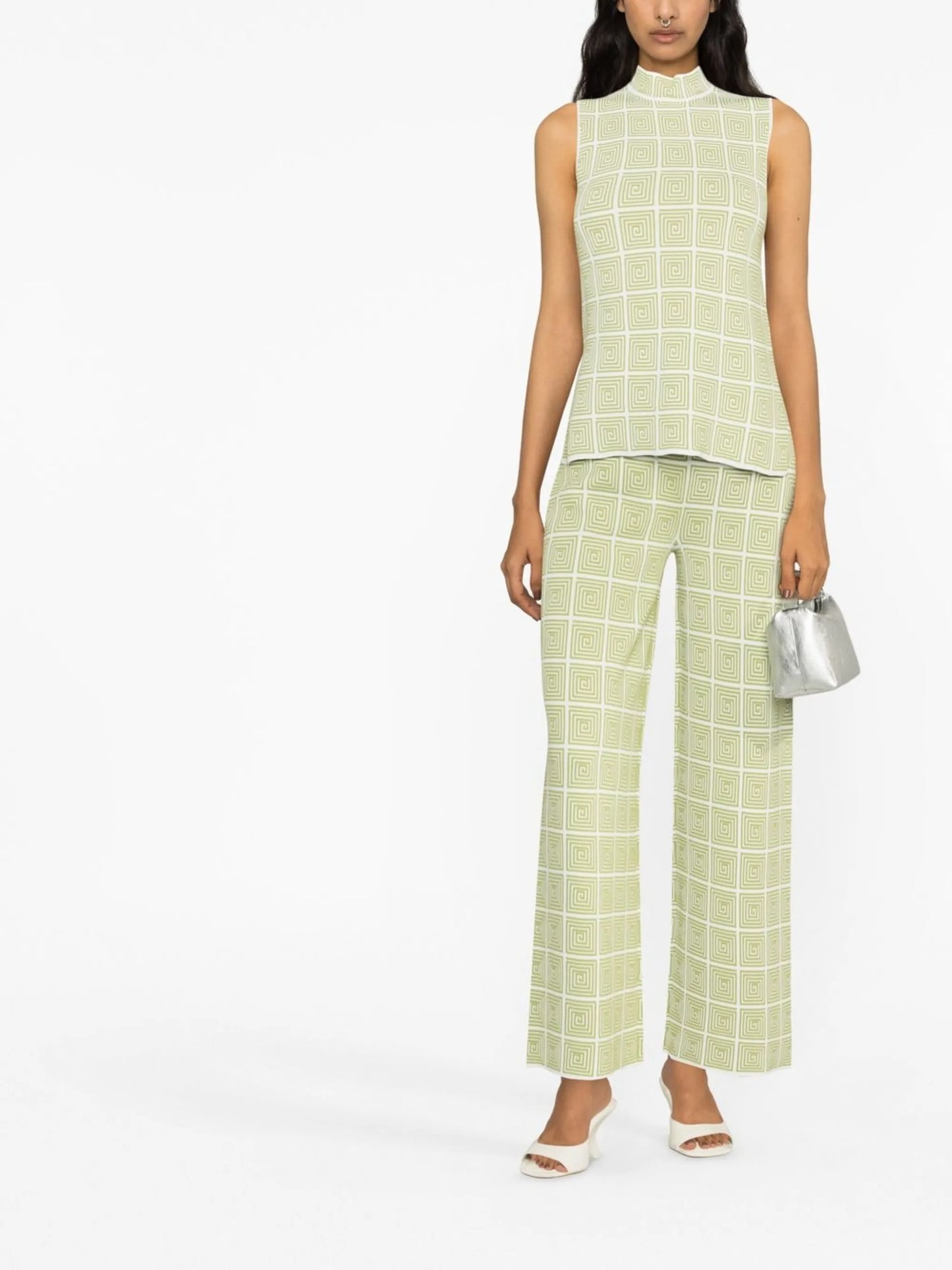 Burke geometric-pattern top